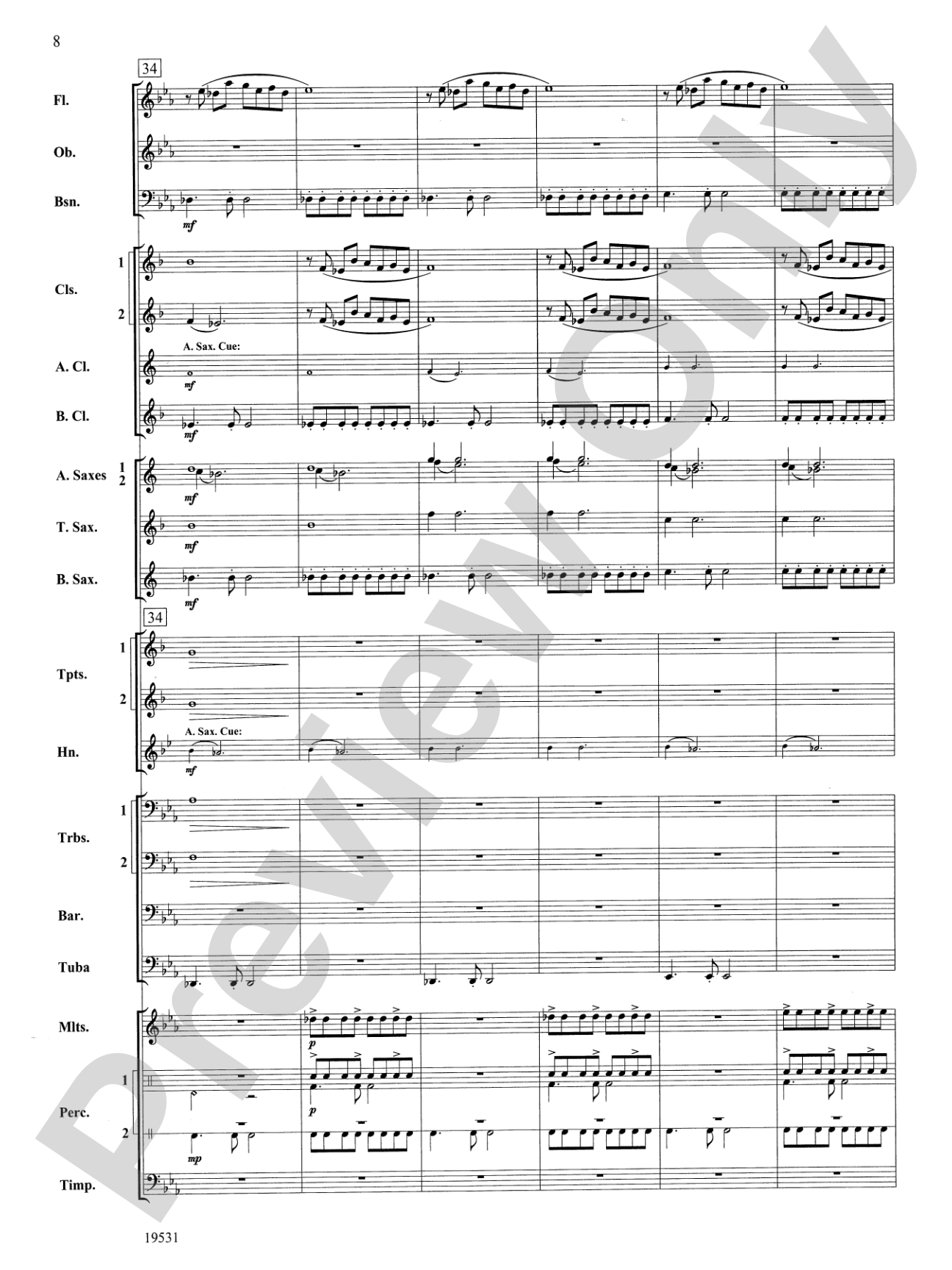 Thus Spoke the Raven: Concert Band Conductor Score & Parts