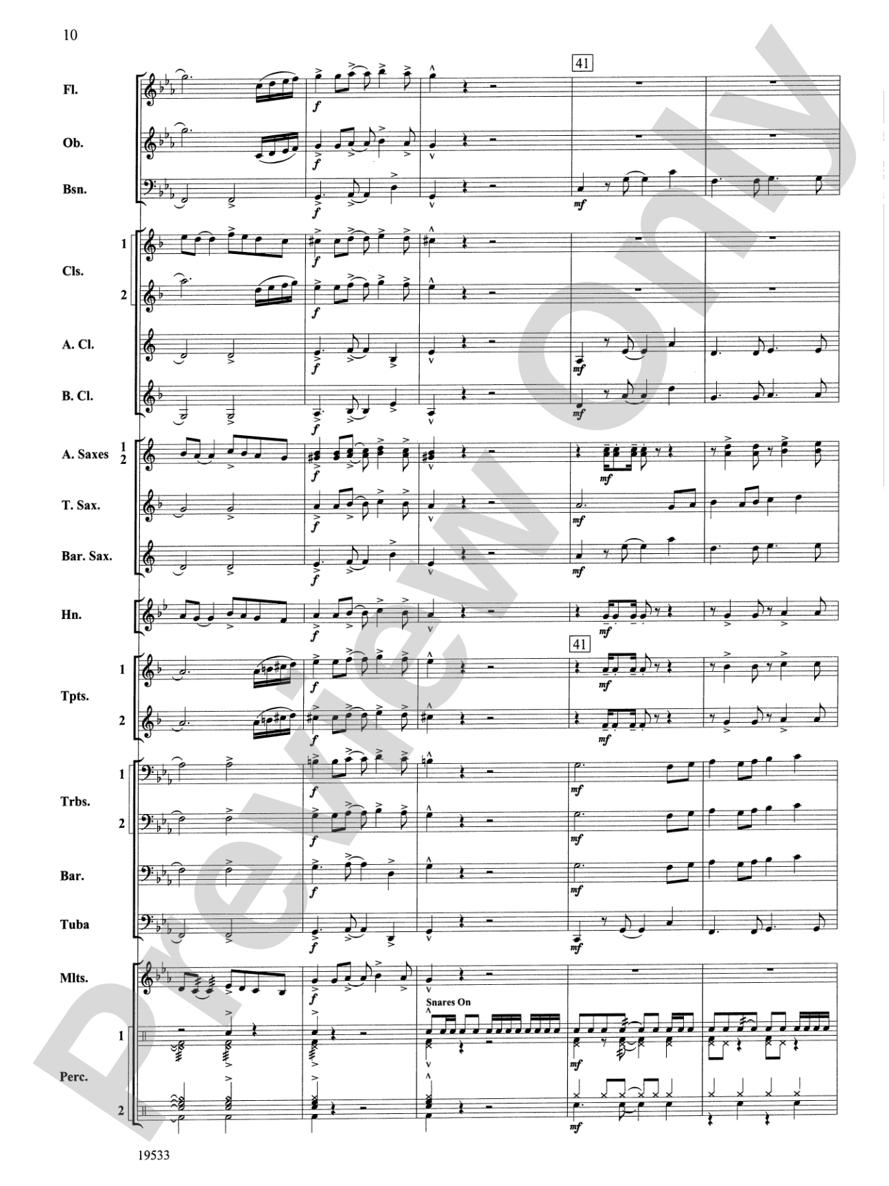 Fiero: Concert Band Conductor Score & Parts