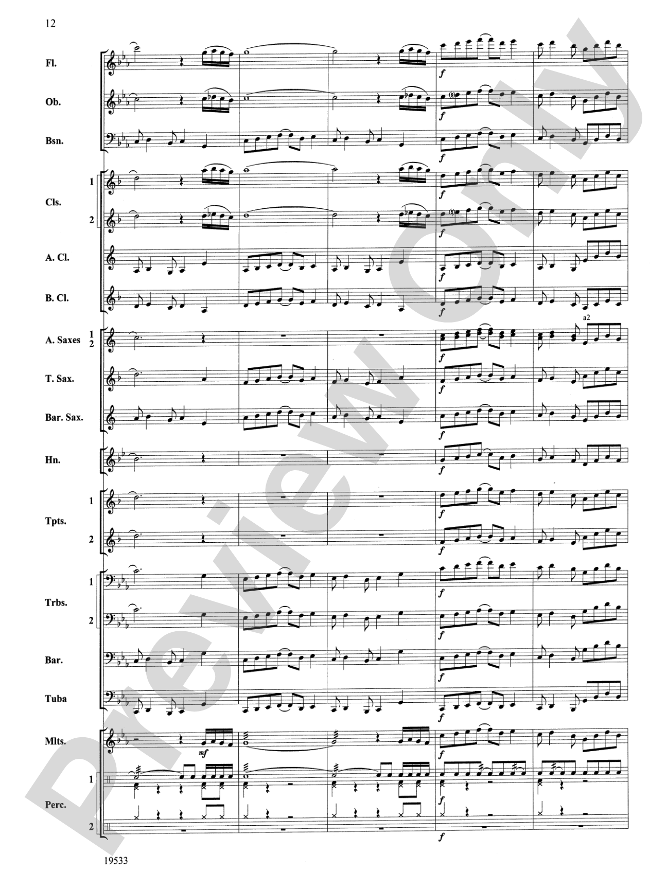 Fiero: Concert Band Conductor Score & Parts