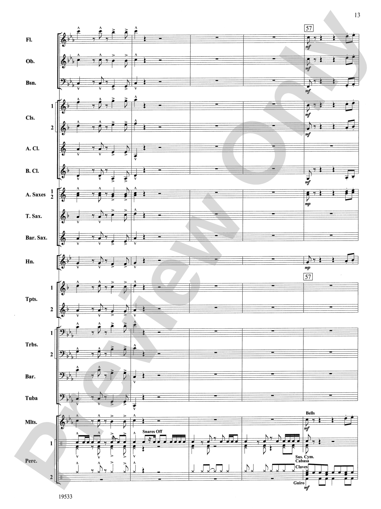 Fiero: Concert Band Conductor Score & Parts