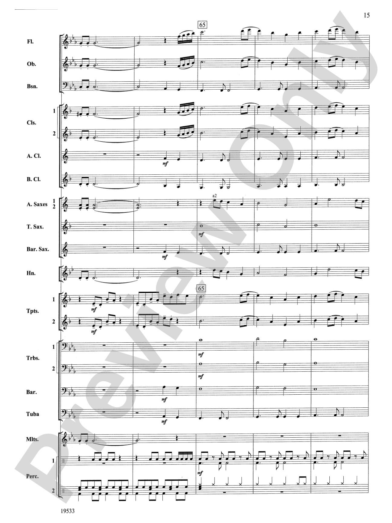 Fiero: Concert Band Conductor Score & Parts