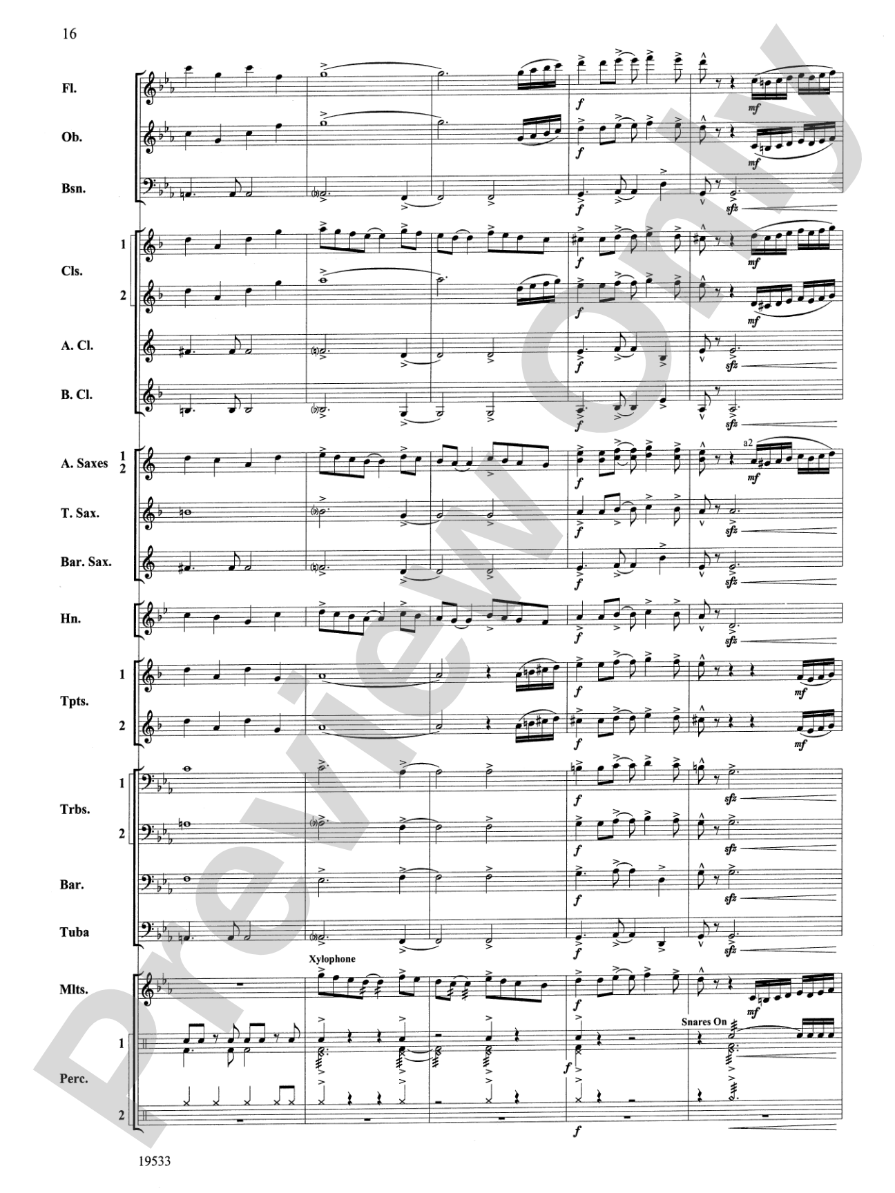 Fiero: Concert Band Conductor Score & Parts