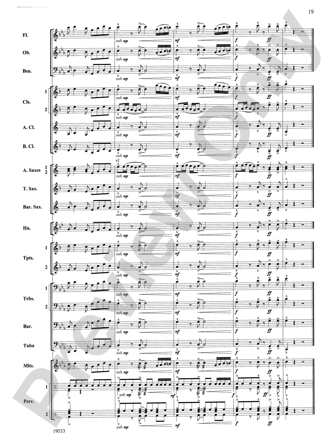 Fiero: Concert Band Conductor Score & Parts
