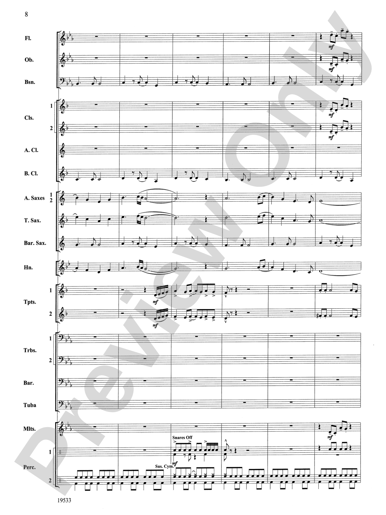 Fiero: Concert Band Conductor Score & Parts