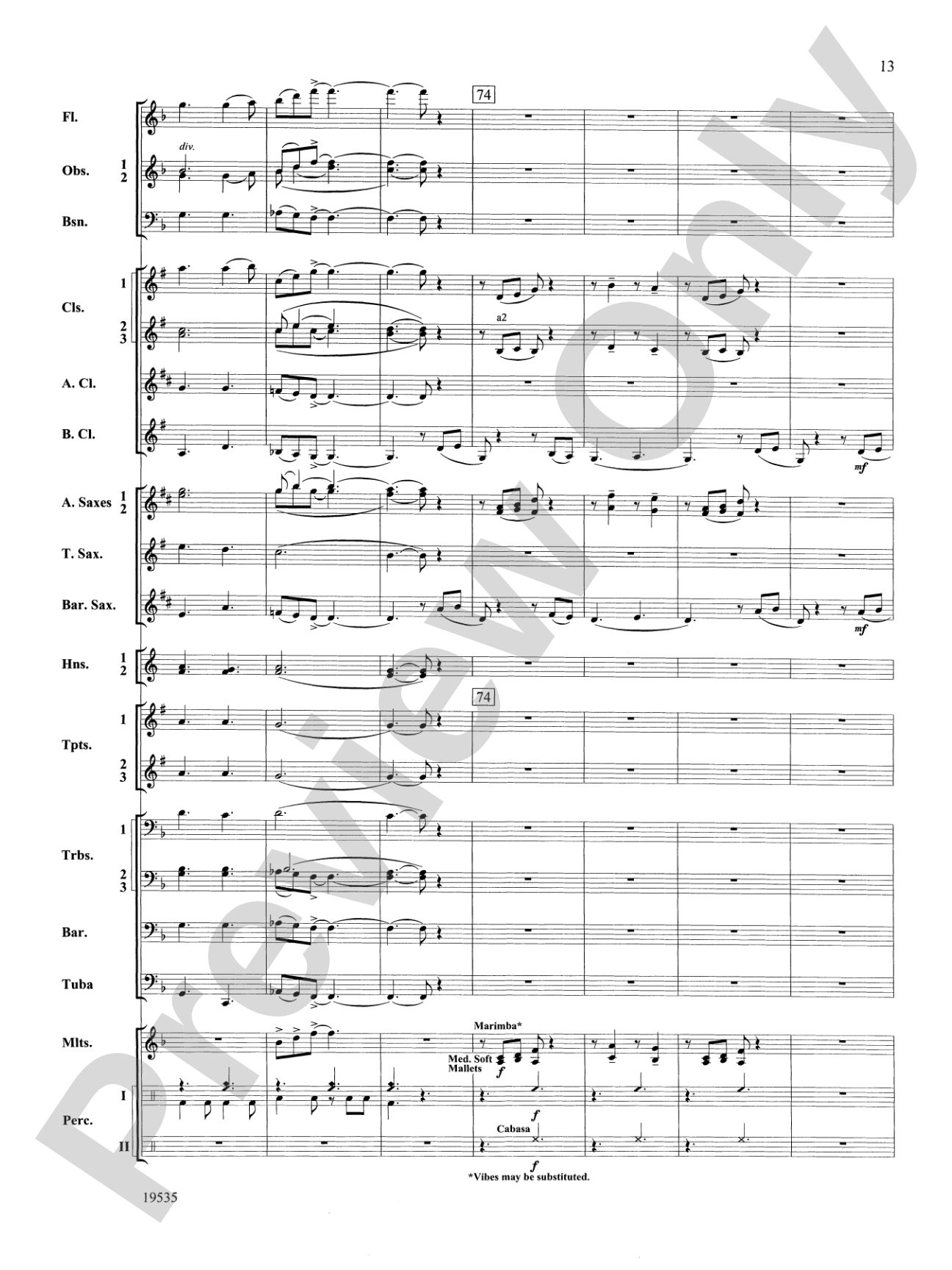 Fantasy on an African-American Spiritual: Concert Band Conductor Score & Parts