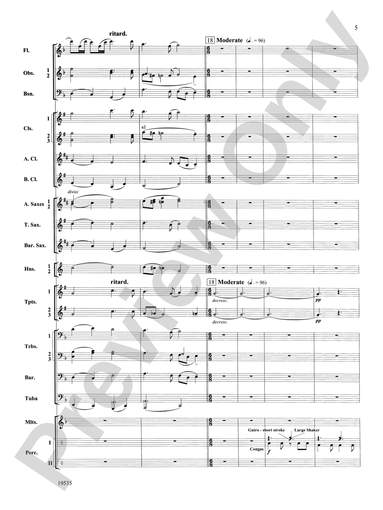 Fantasy on an African-American Spiritual: Concert Band Conductor Score & Parts