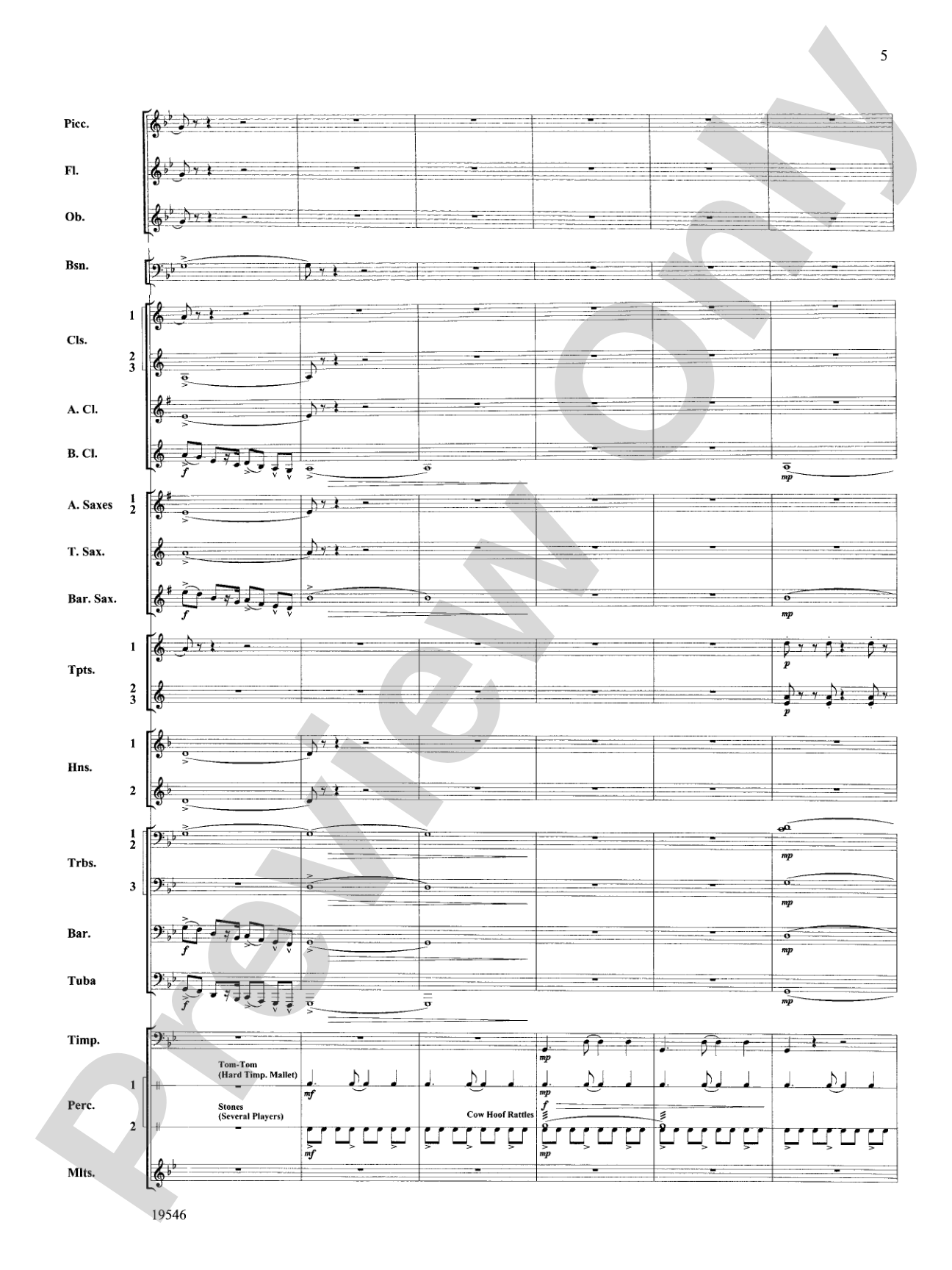 Legend of the Saura: Concert Band Conductor Score & Parts