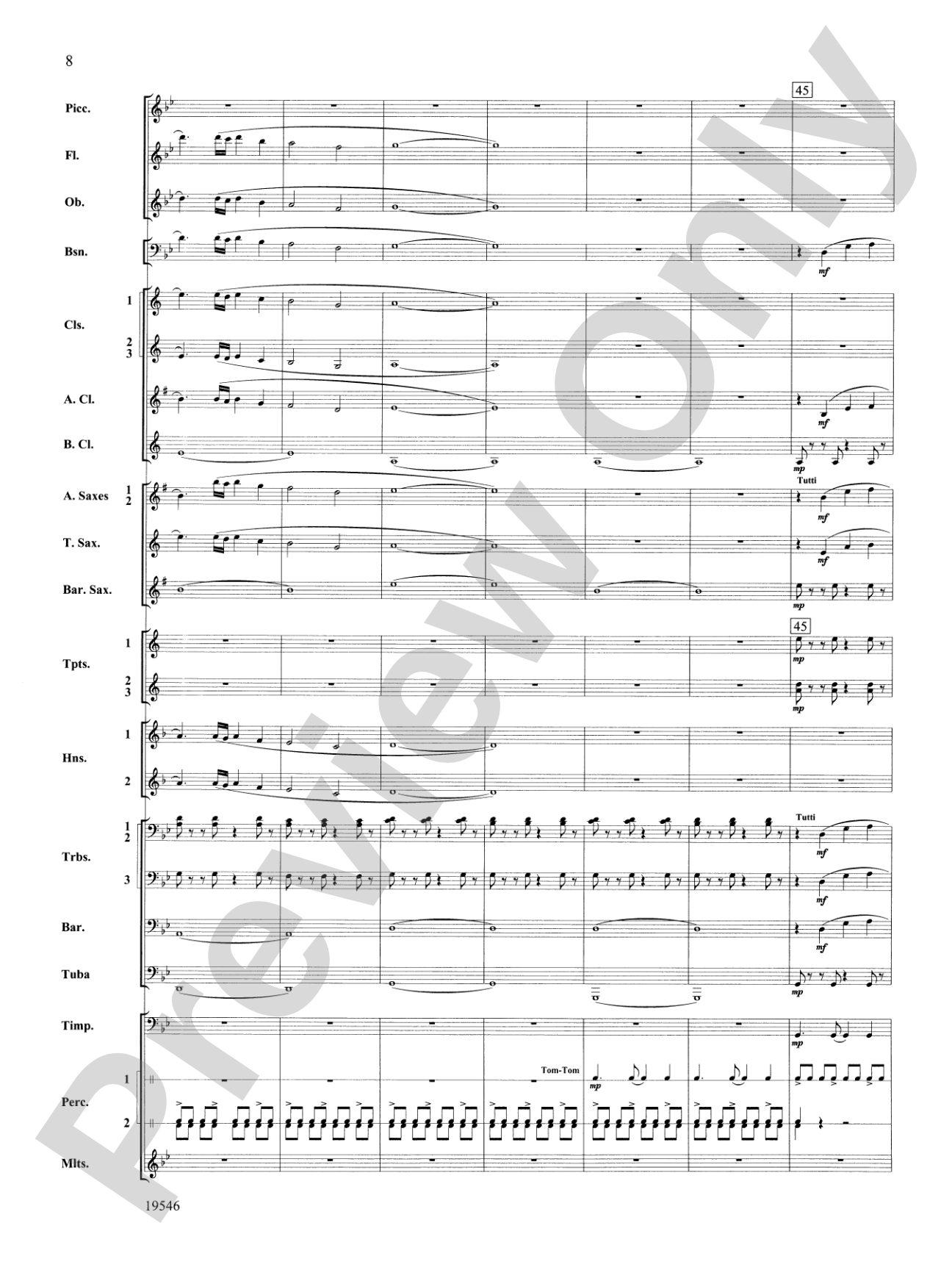 Legend of the Saura: Concert Band Conductor Score & Parts