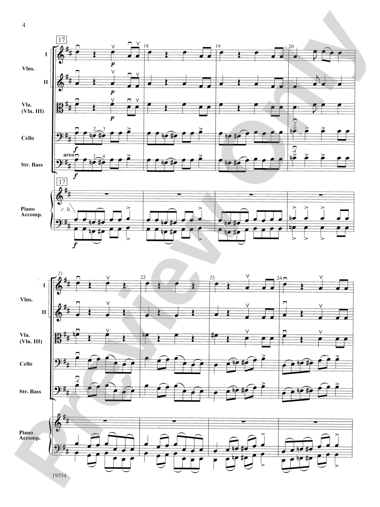 Jazzy Blues: String Orchestra Conductor Score & Parts