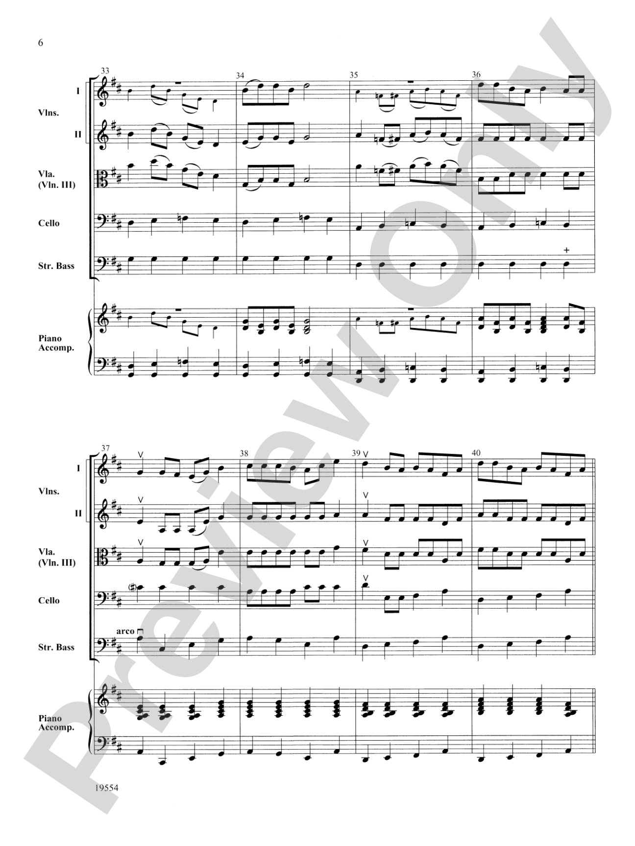 Jazzy Blues: String Orchestra Conductor Score & Parts