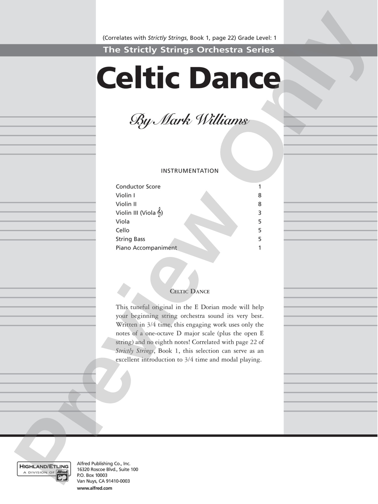 Celtic Dance: Score