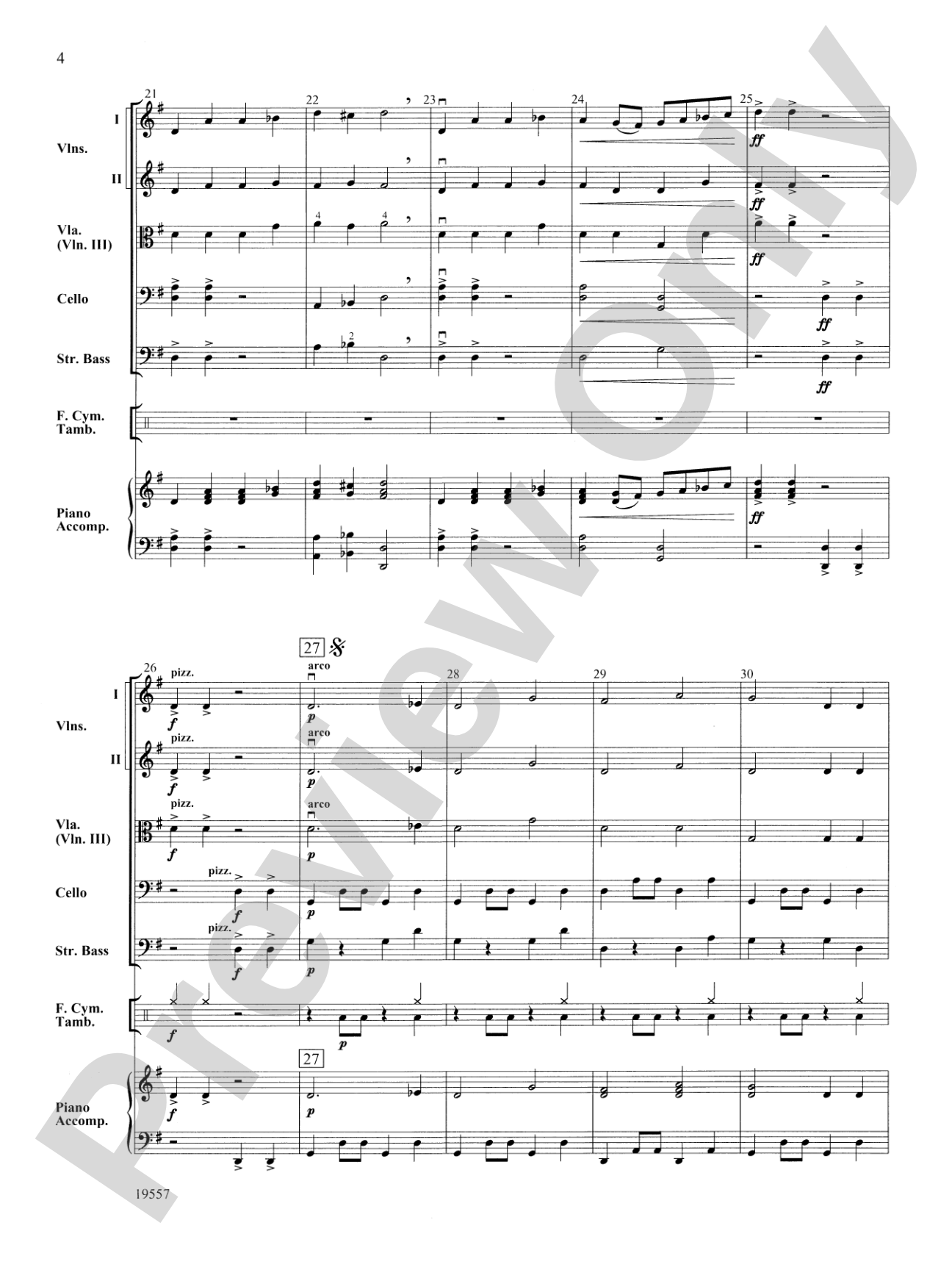 Sahara Crossing: String Orchestra Conductor Score & Parts