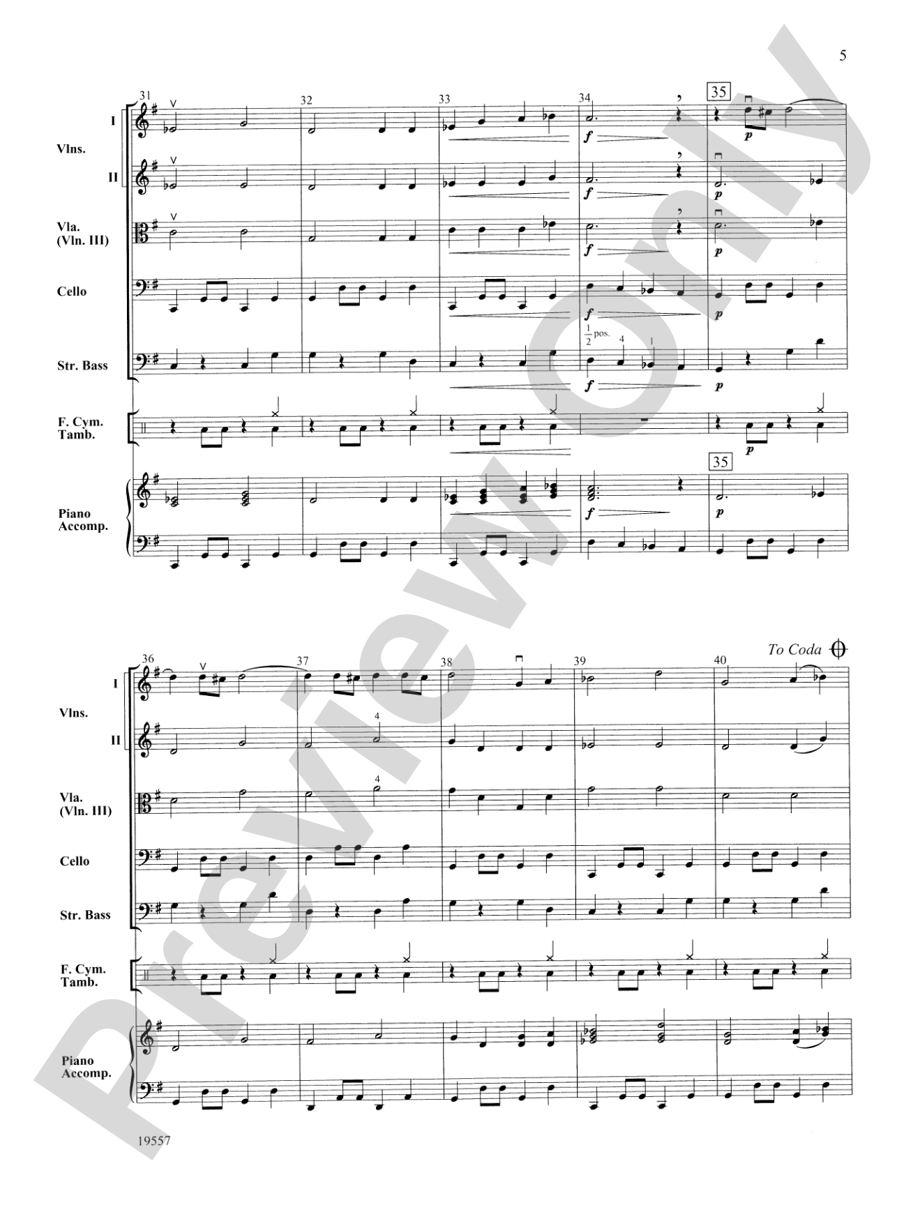 Sahara Crossing: String Orchestra Conductor Score & Parts