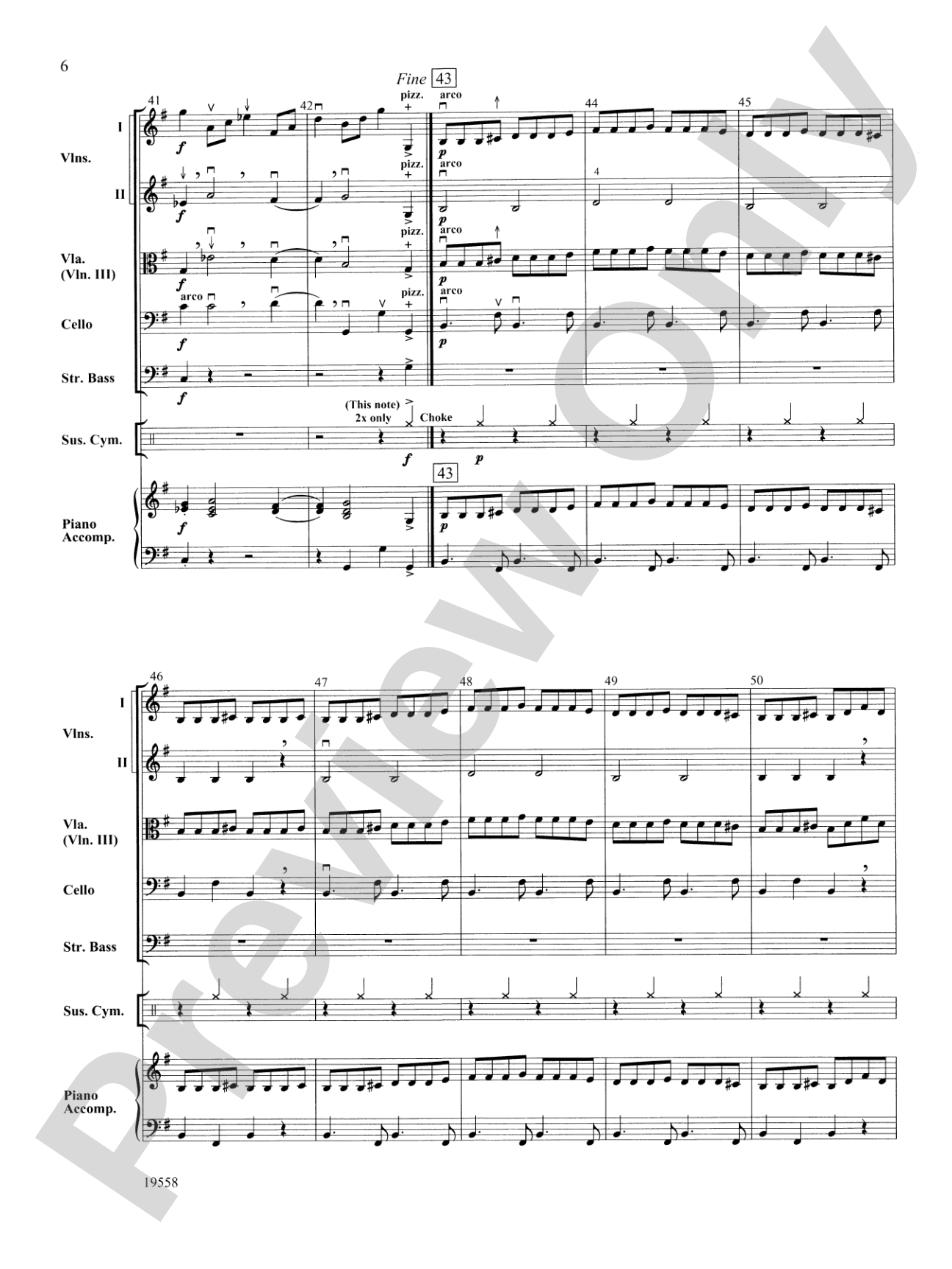 Dance of the Toy Flutes: String Orchestra Conductor Score & Parts