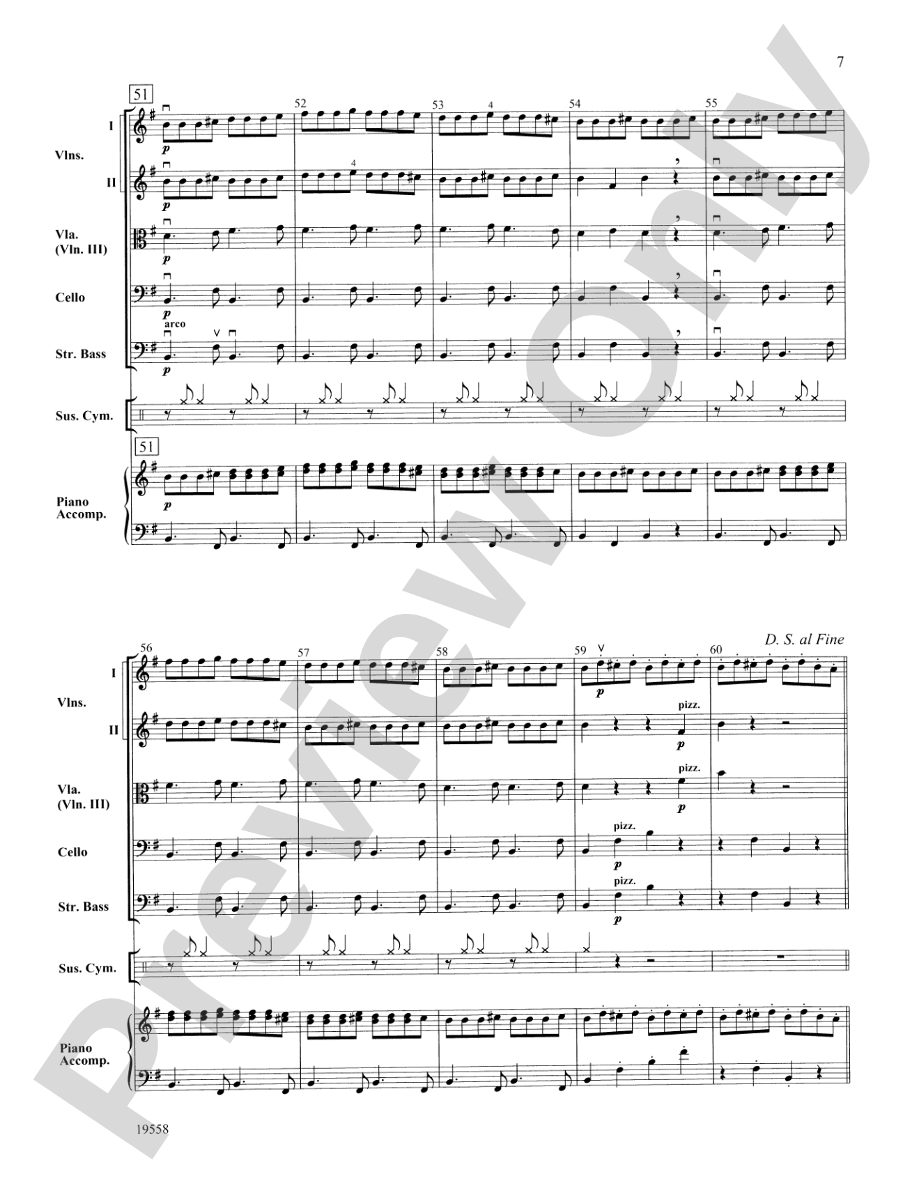 Dance of the Toy Flutes: String Orchestra Conductor Score & Parts