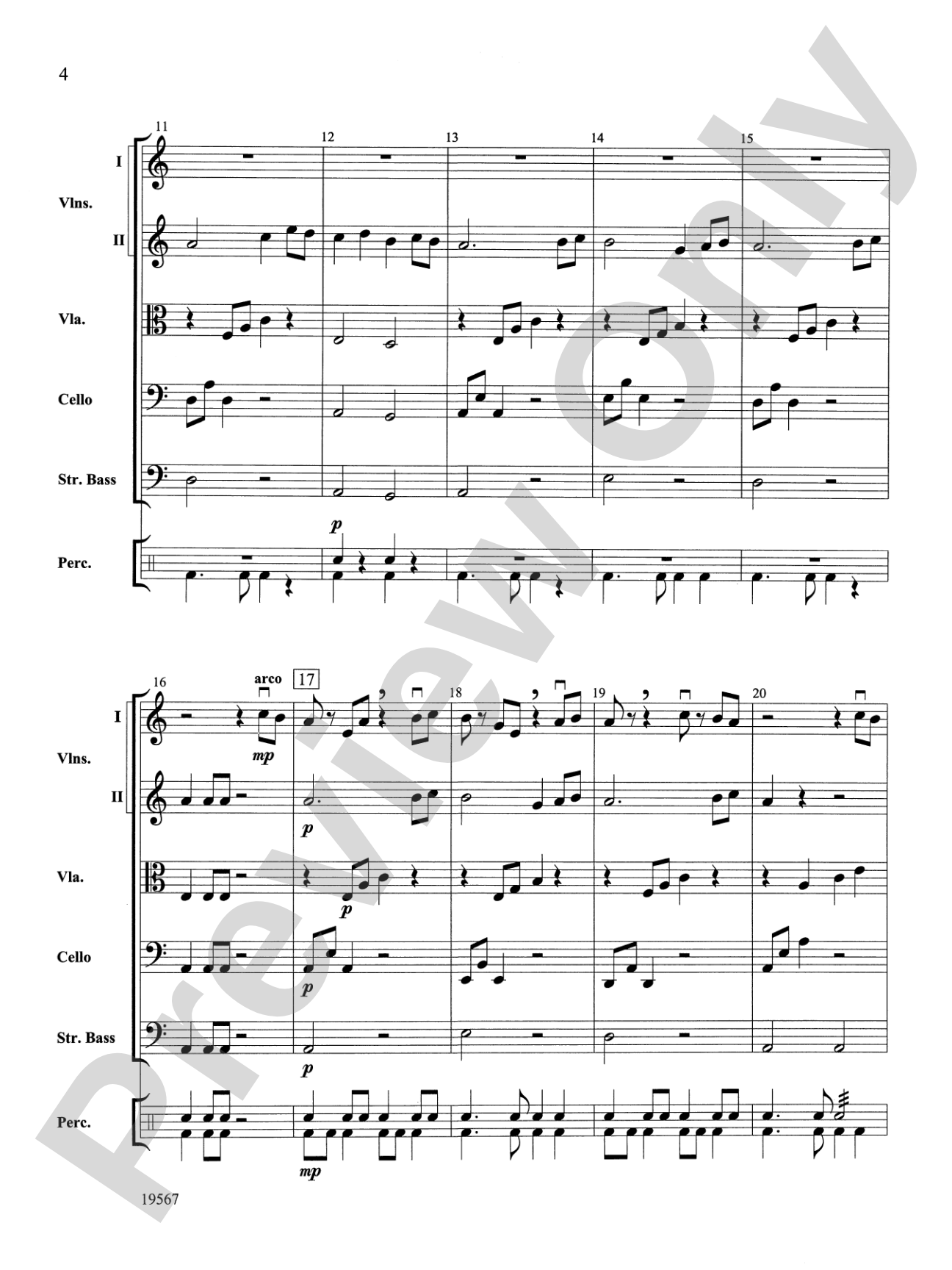Las Mariposas Exoticas: String Orchestra Conductor Score & Parts