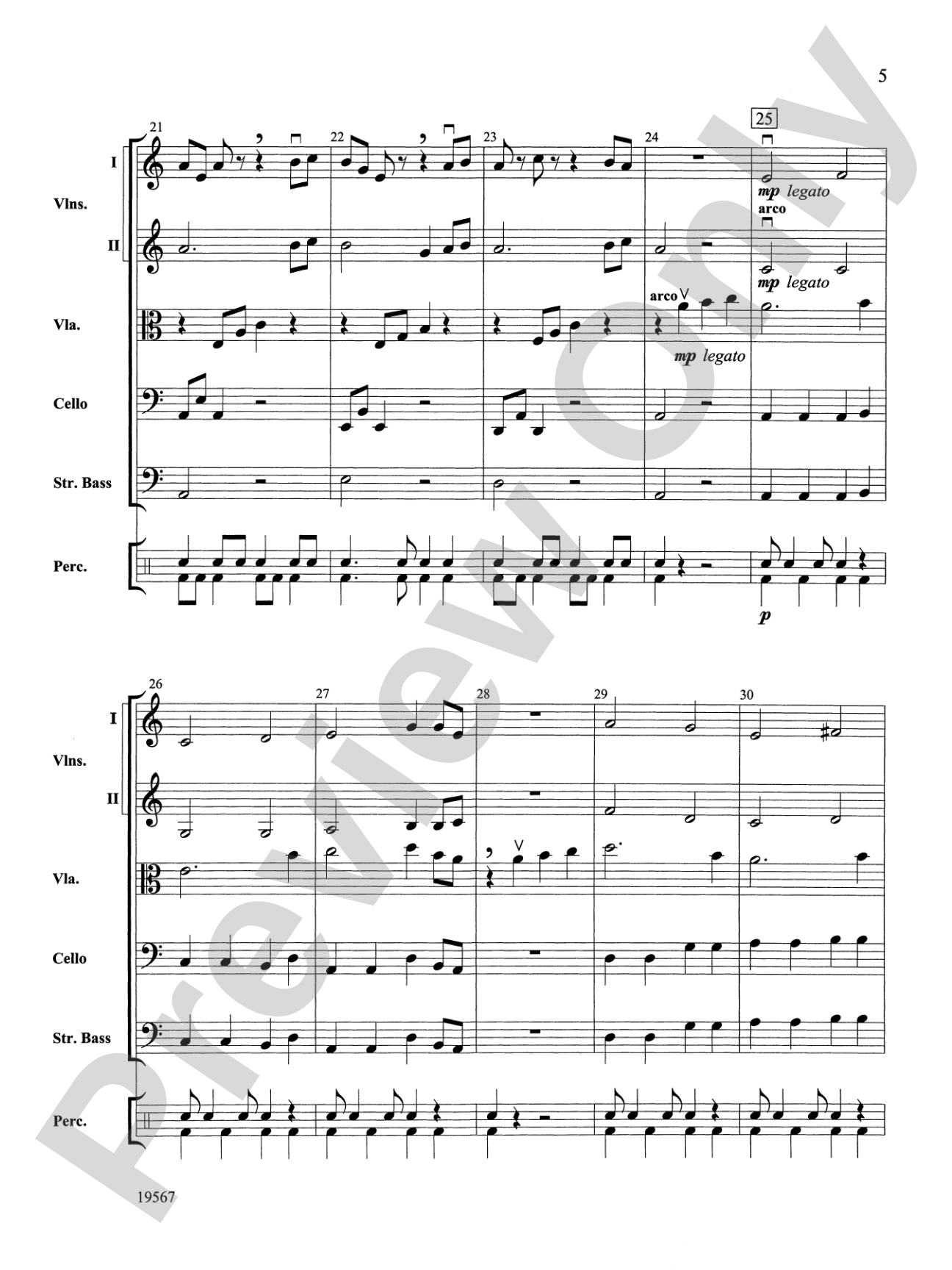 Las Mariposas Exoticas: String Orchestra Conductor Score & Parts