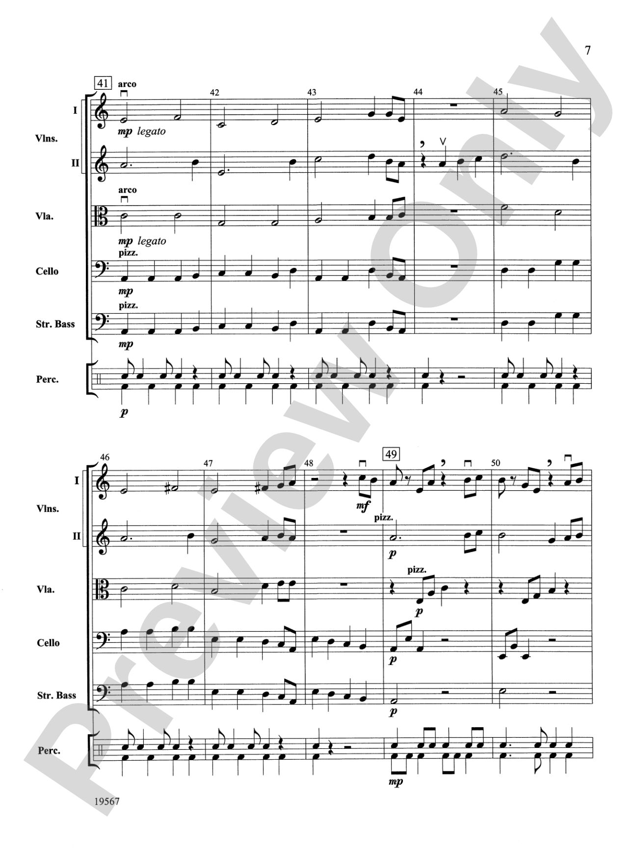 Las Mariposas Exoticas: String Orchestra Conductor Score & Parts