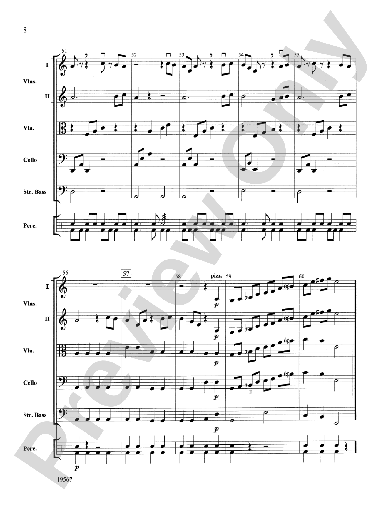 Las Mariposas Exoticas: String Orchestra Conductor Score & Parts