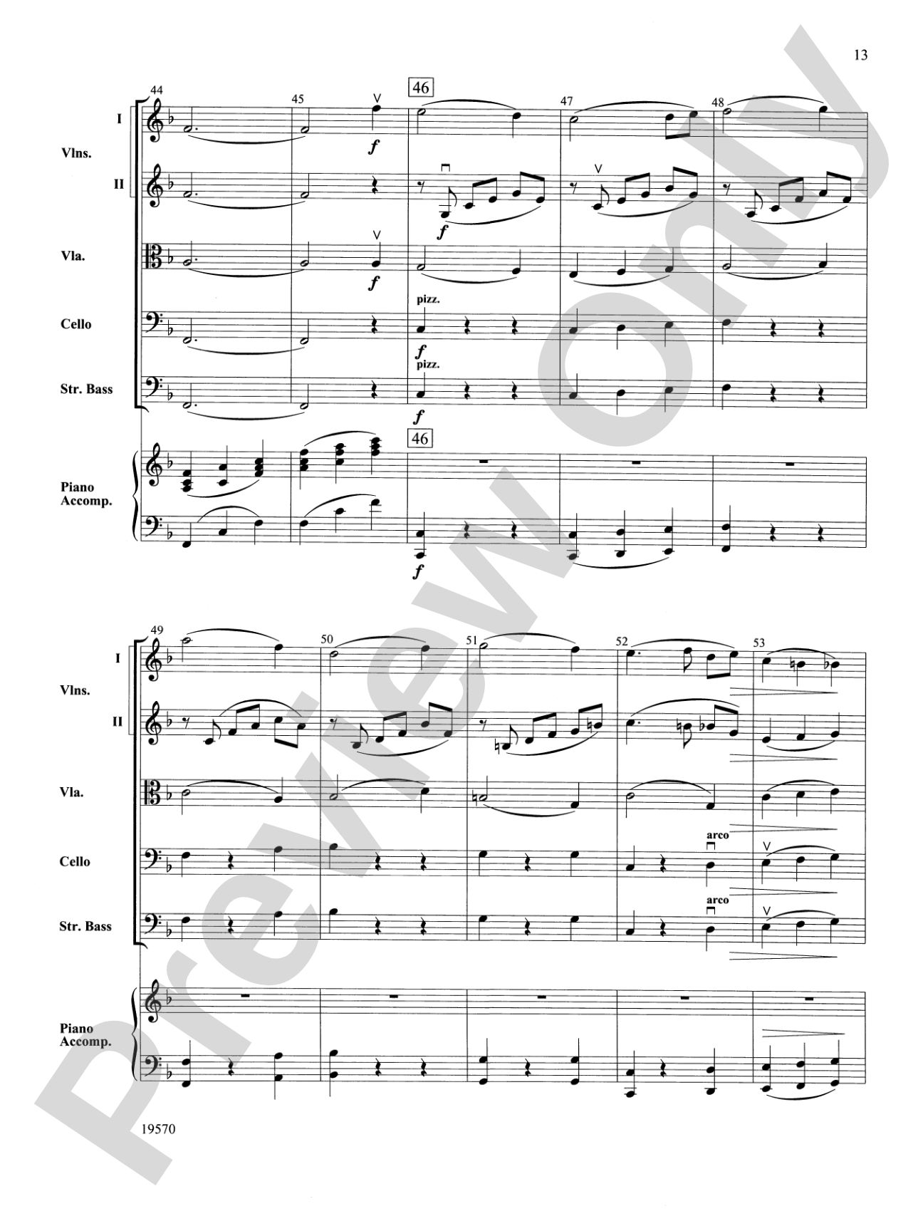 Johnny Appleseed Suite: String Orchestra Conductor Score & Parts