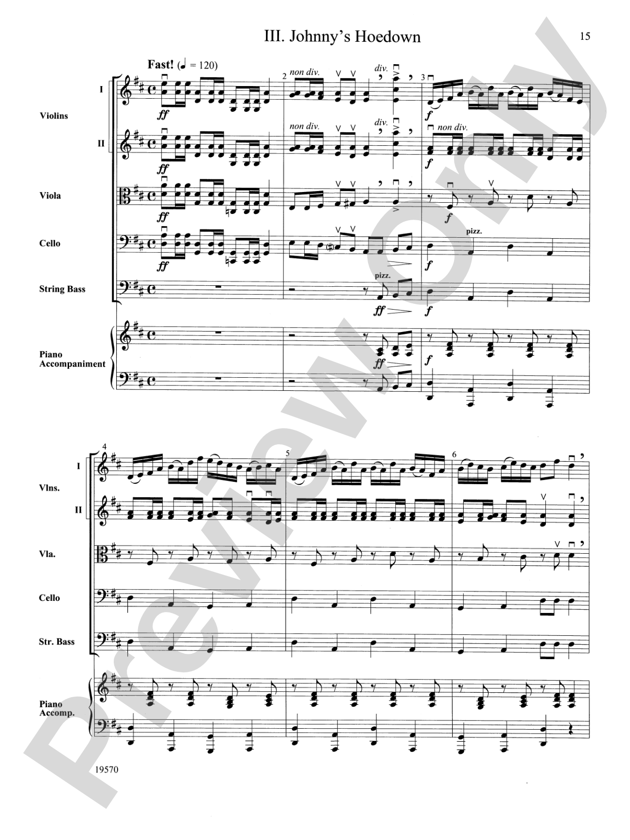 Johnny Appleseed Suite: String Orchestra Conductor Score & Parts