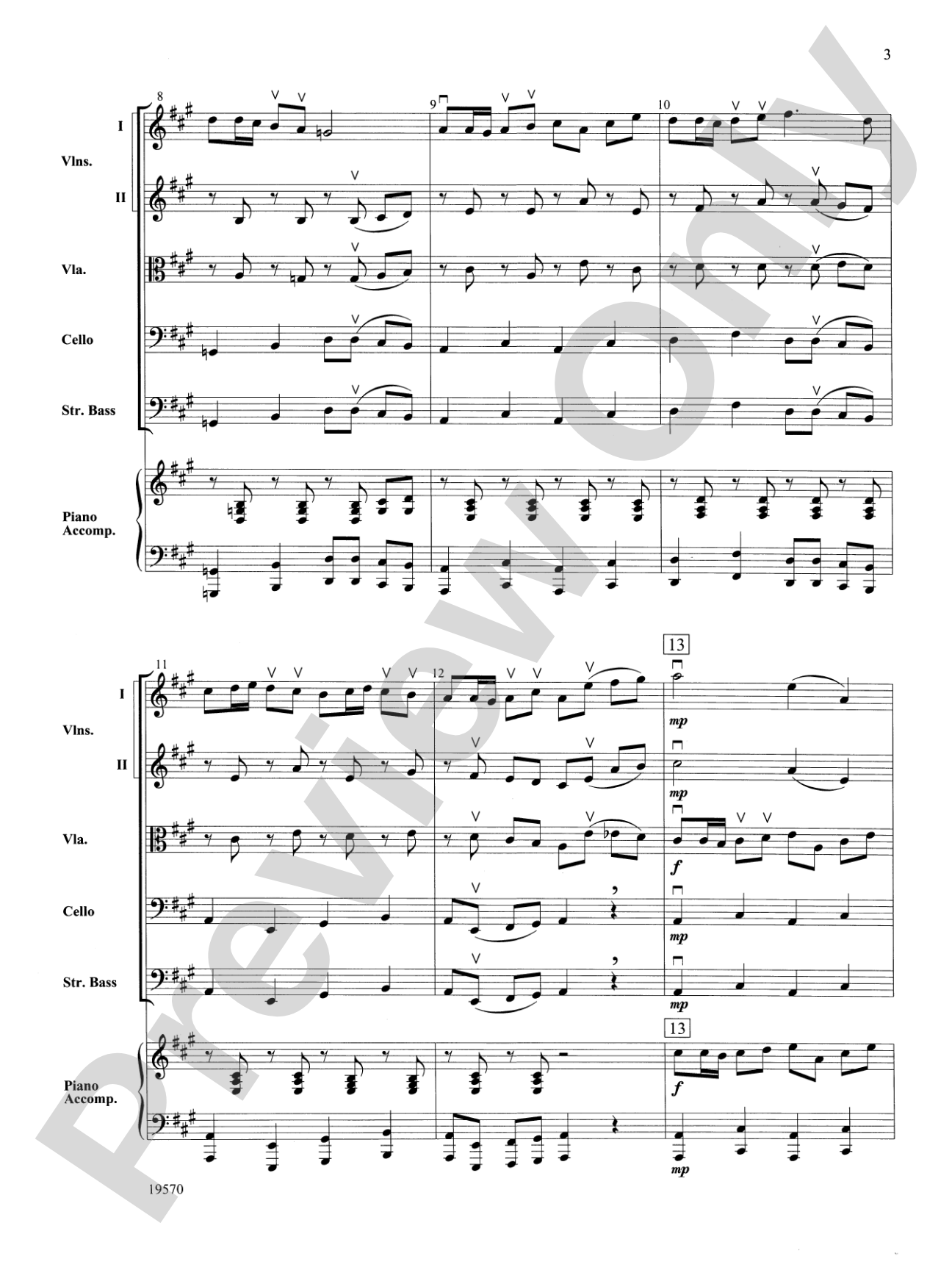 Johnny Appleseed Suite: String Orchestra Conductor Score & Parts