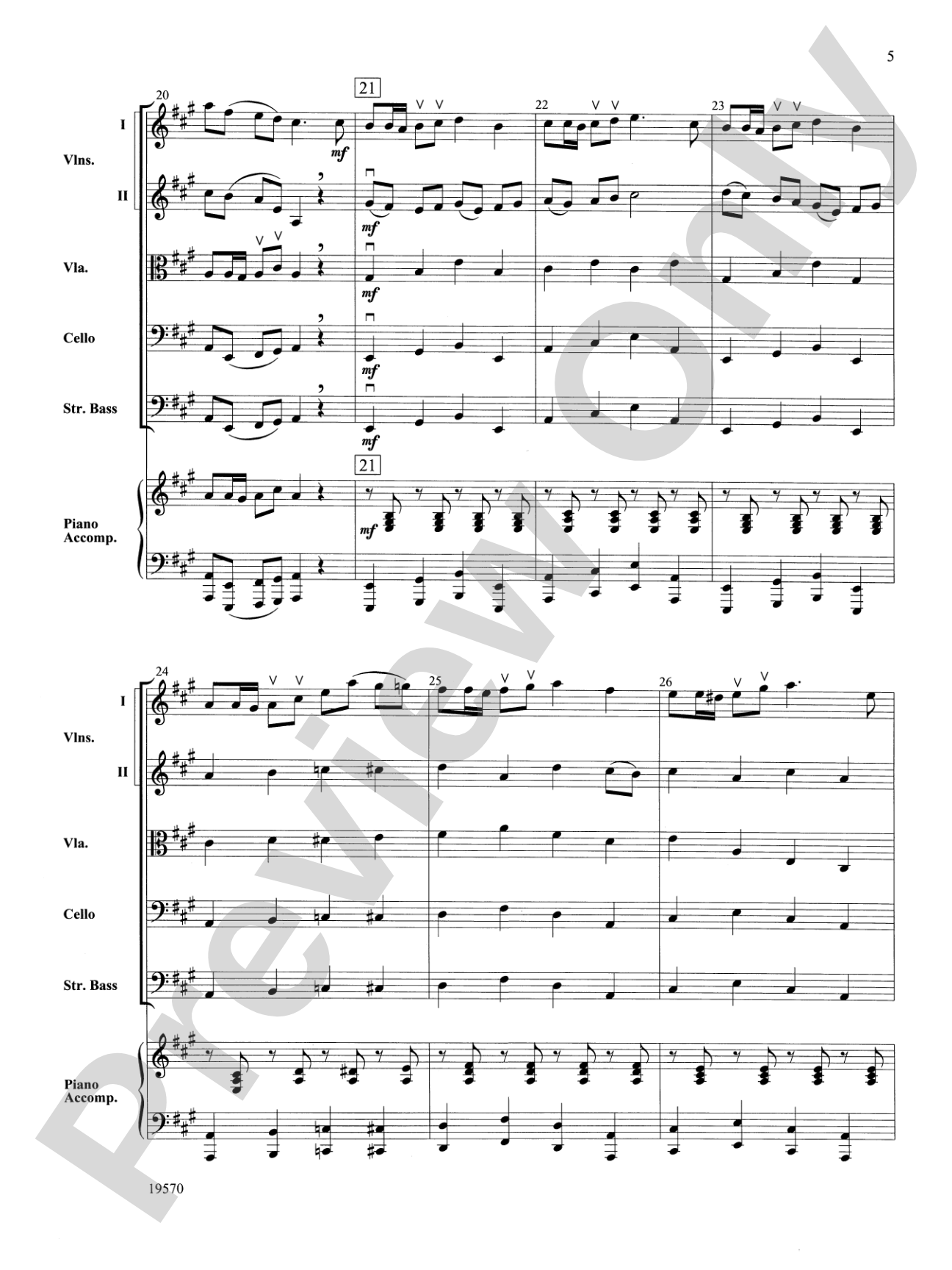 Johnny Appleseed Suite: String Orchestra Conductor Score & Parts