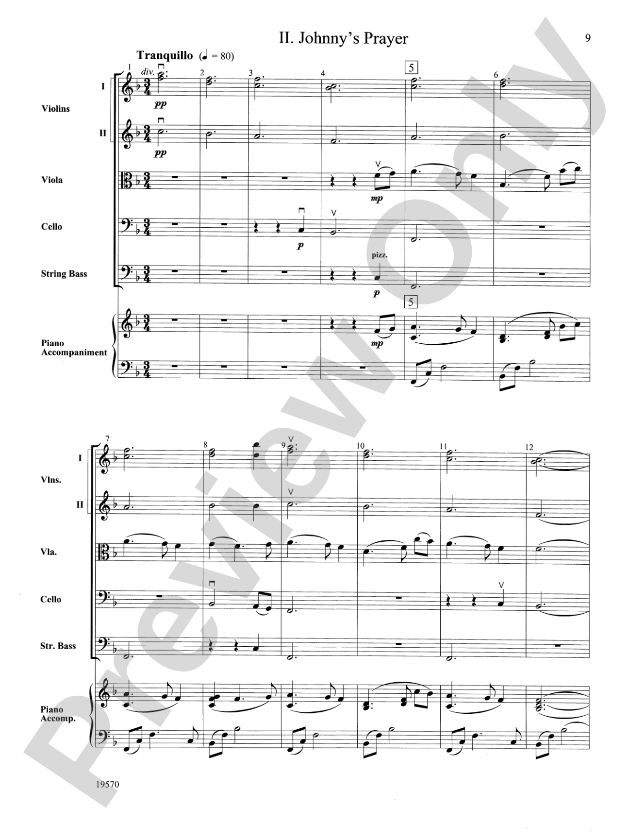 Johnny Appleseed Suite: String Orchestra Conductor Score & Parts