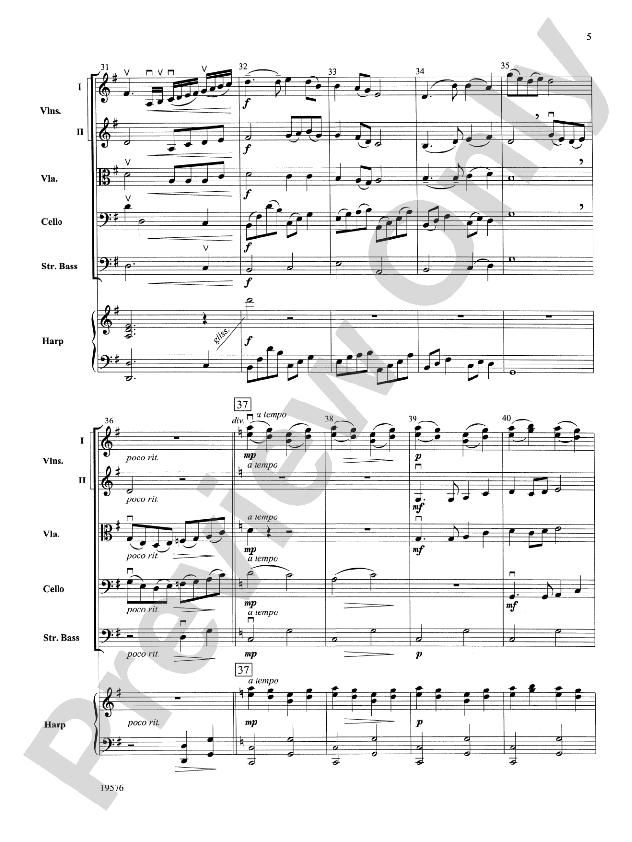 Spring Breezes: String Orchestra Conductor Score & Parts