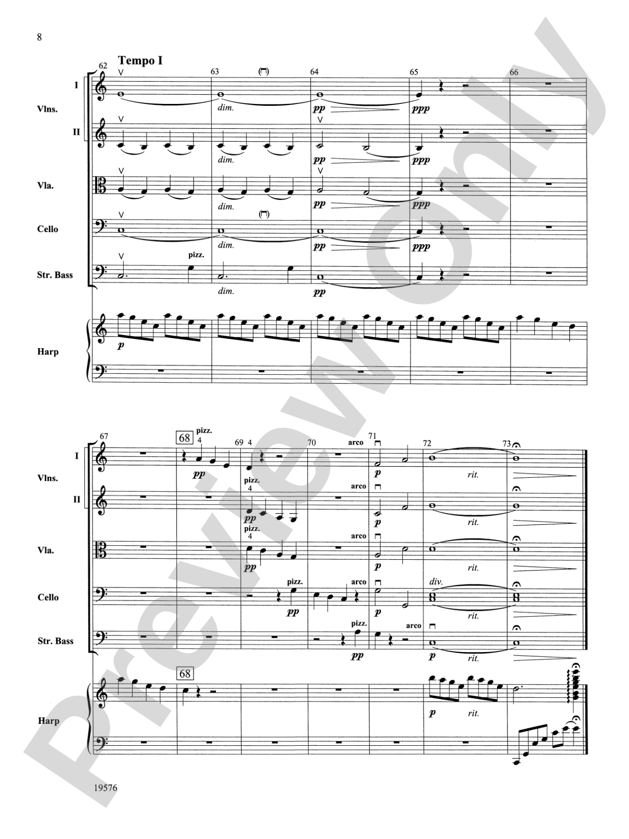 Spring Breezes: String Orchestra Conductor Score & Parts