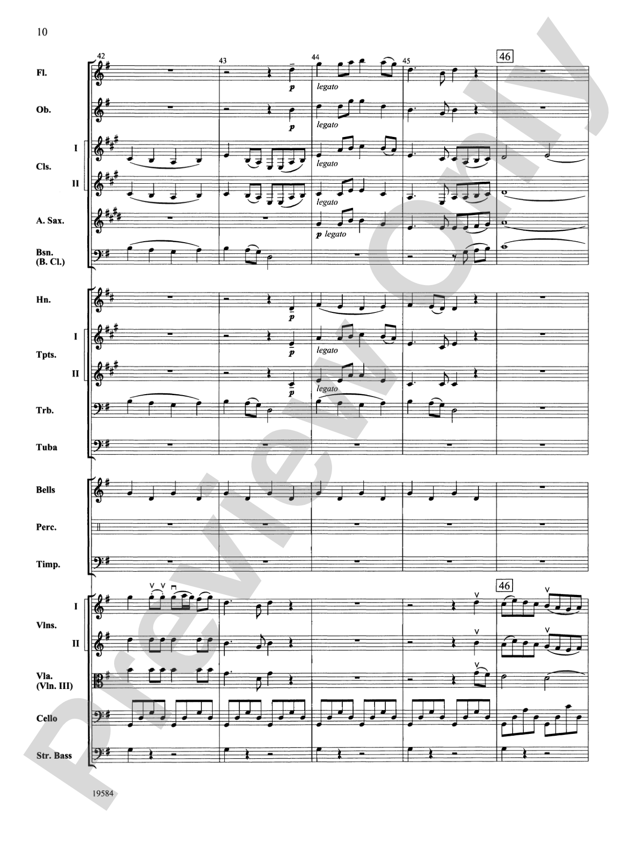 Symphony No. 1, 3rd Movement: Full Orchestra Conductor Score & Parts