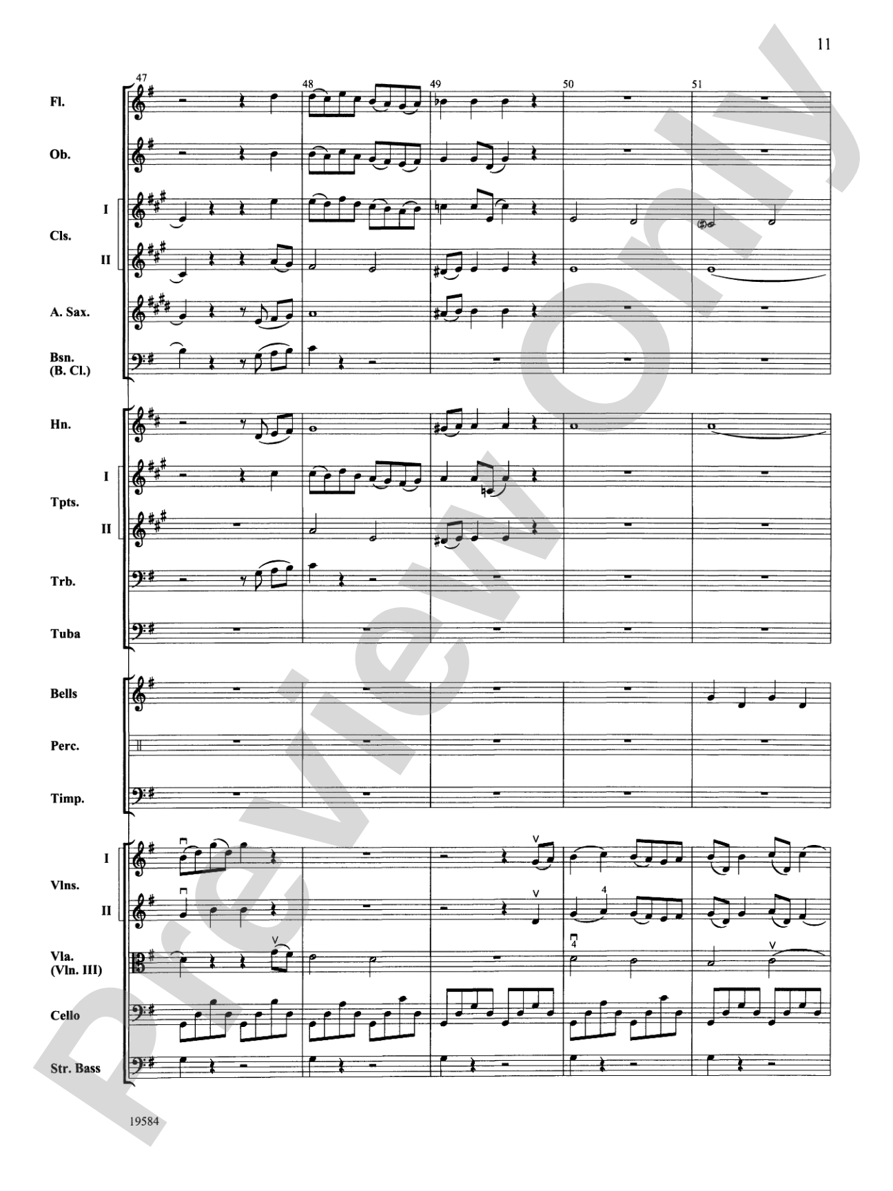 Symphony No. 1, 3rd Movement: Full Orchestra Conductor Score & Parts