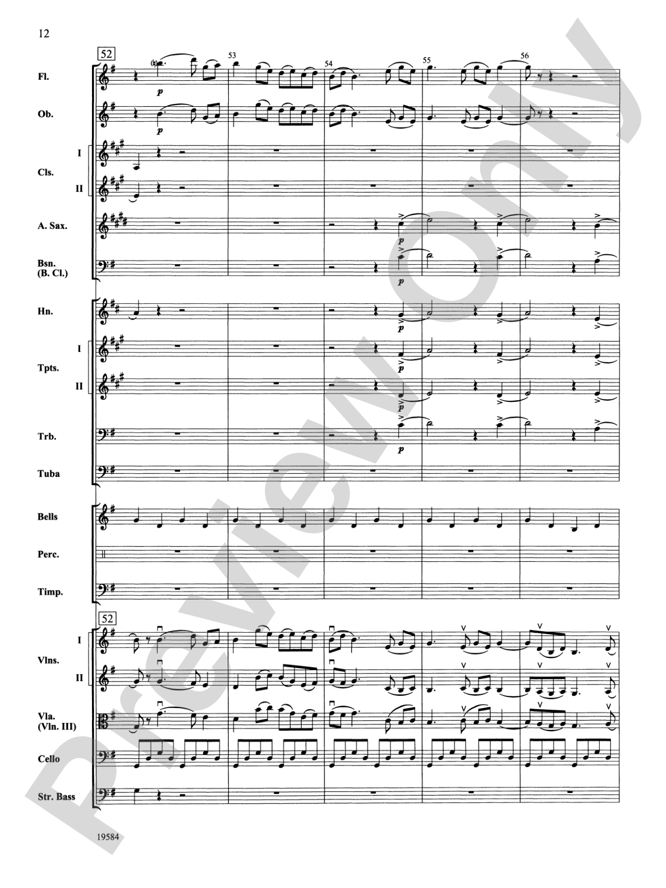 Symphony No. 1, 3rd Movement: Full Orchestra Conductor Score & Parts