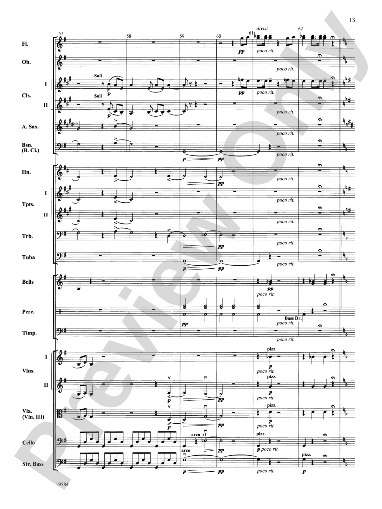 Symphony No. 1, 3rd Movement: Full Orchestra Conductor Score & Parts