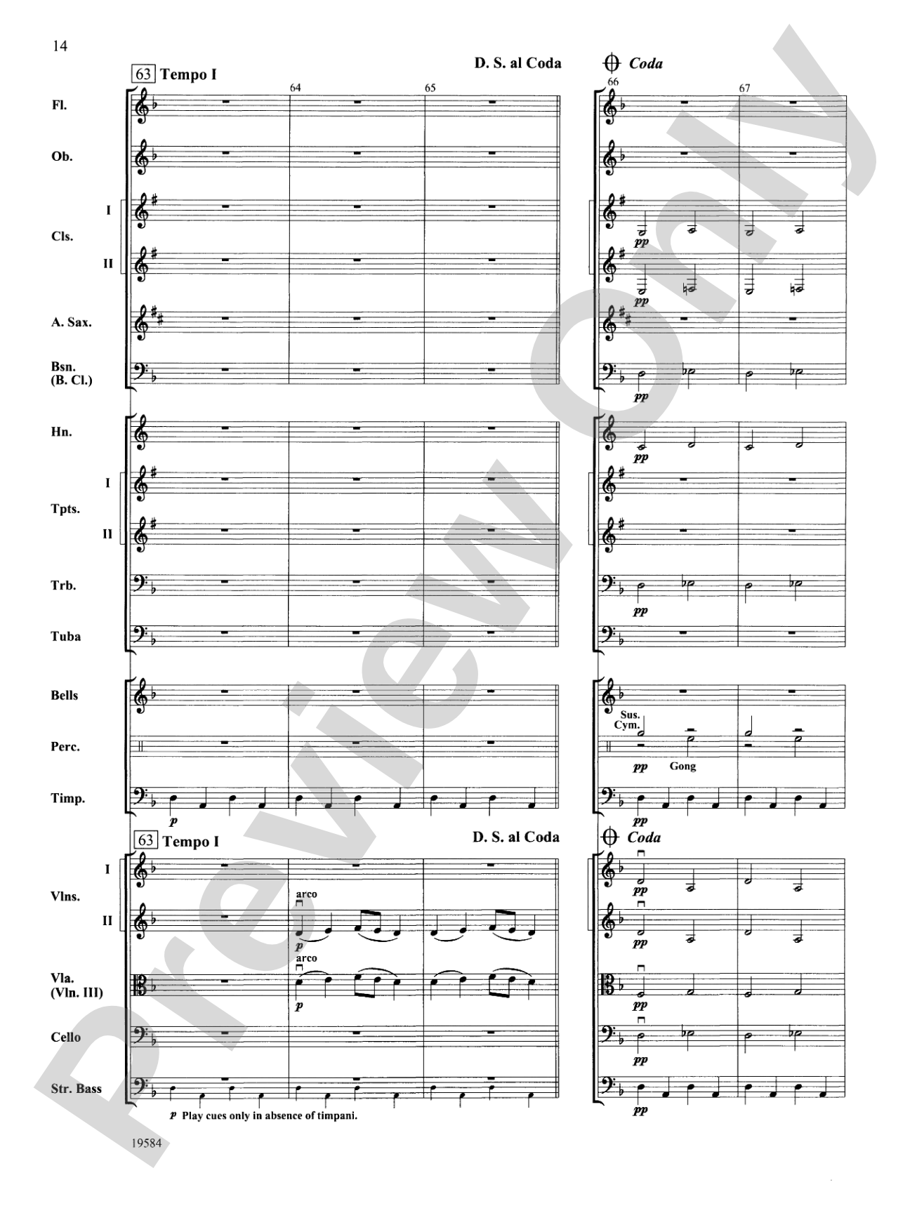 Symphony No. 1, 3rd Movement: Full Orchestra Conductor Score & Parts