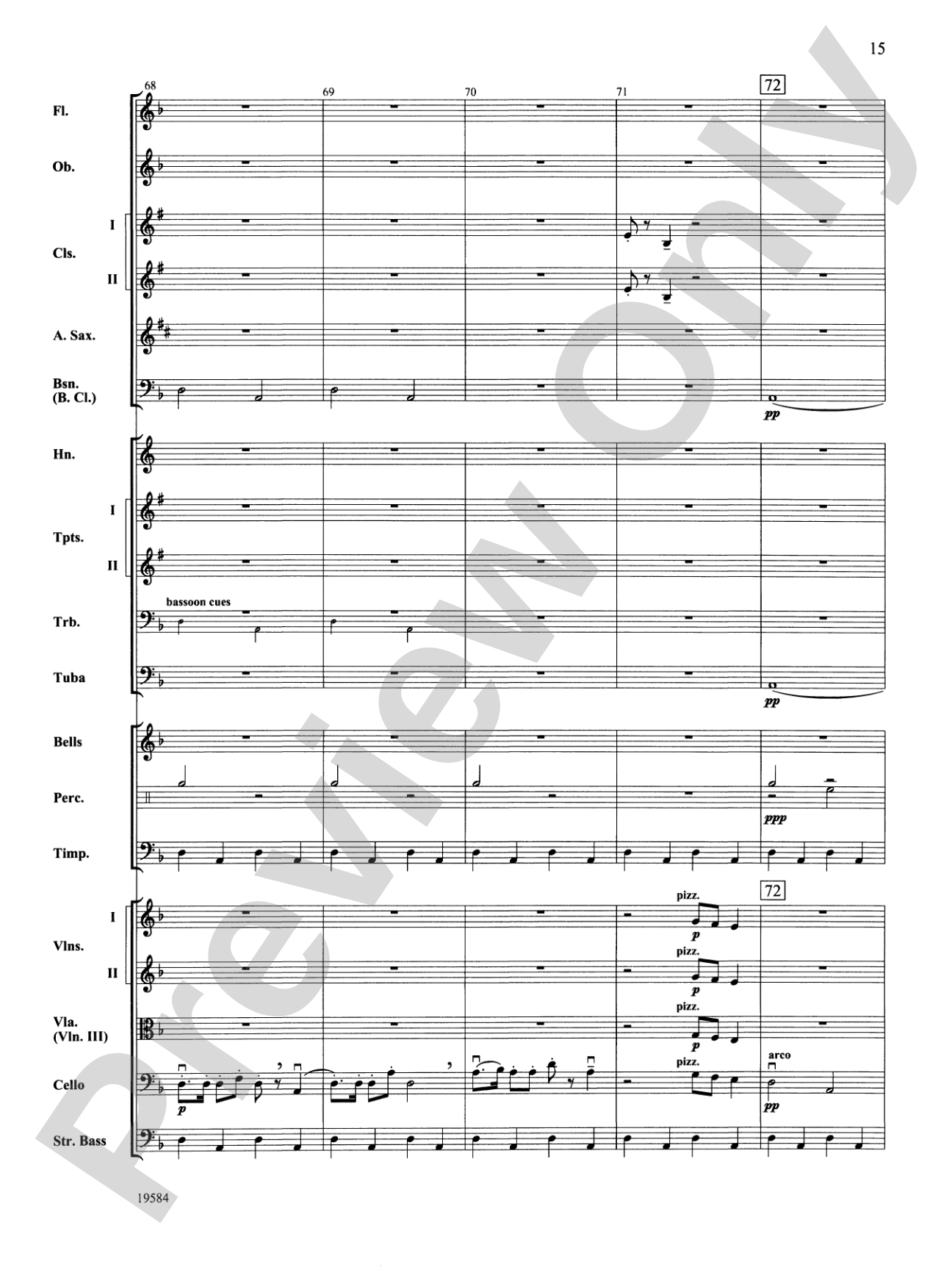 Symphony No. 1, 3rd Movement: Full Orchestra Conductor Score & Parts