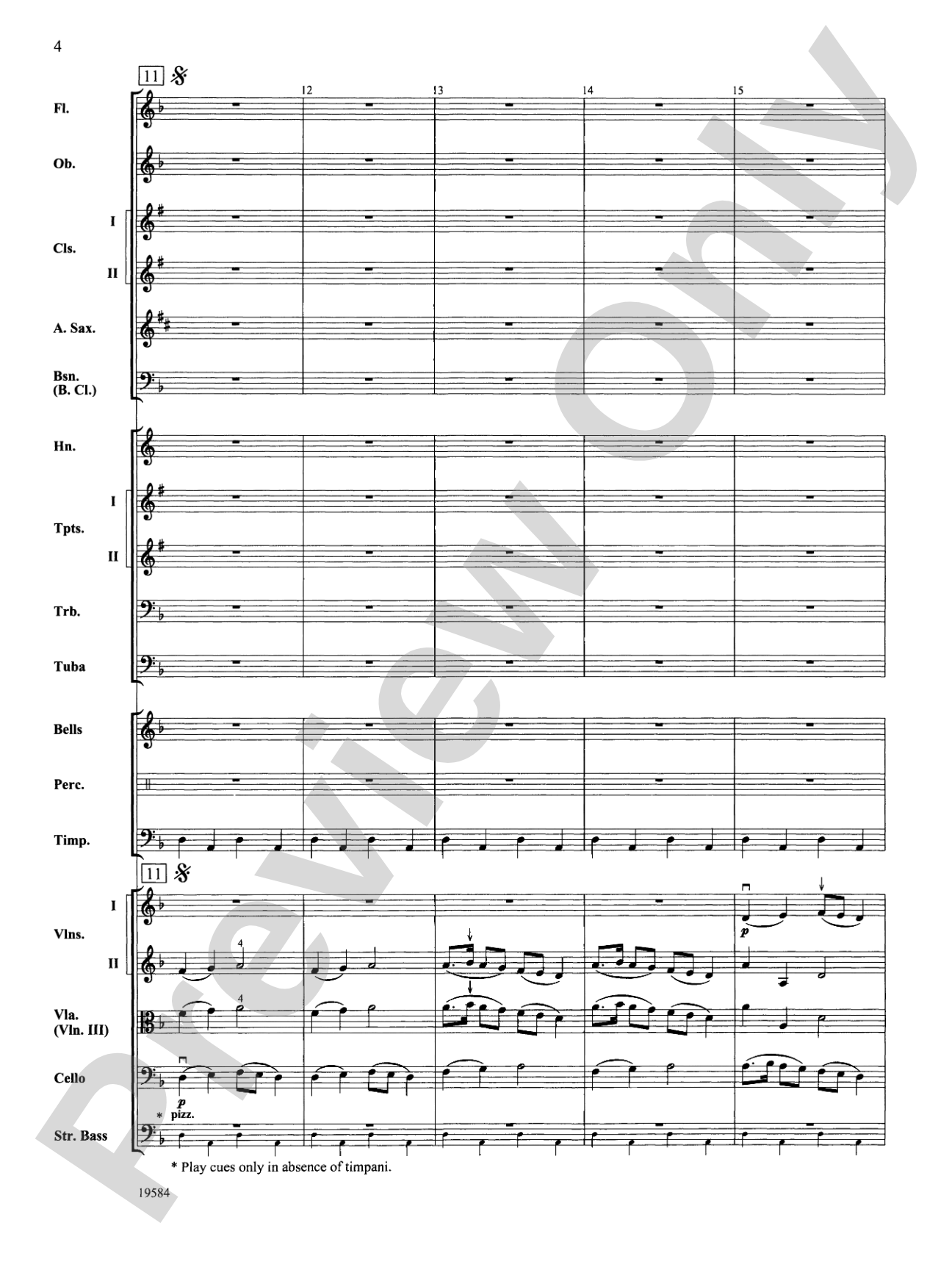 Symphony No. 1, 3rd Movement: Full Orchestra Conductor Score & Parts