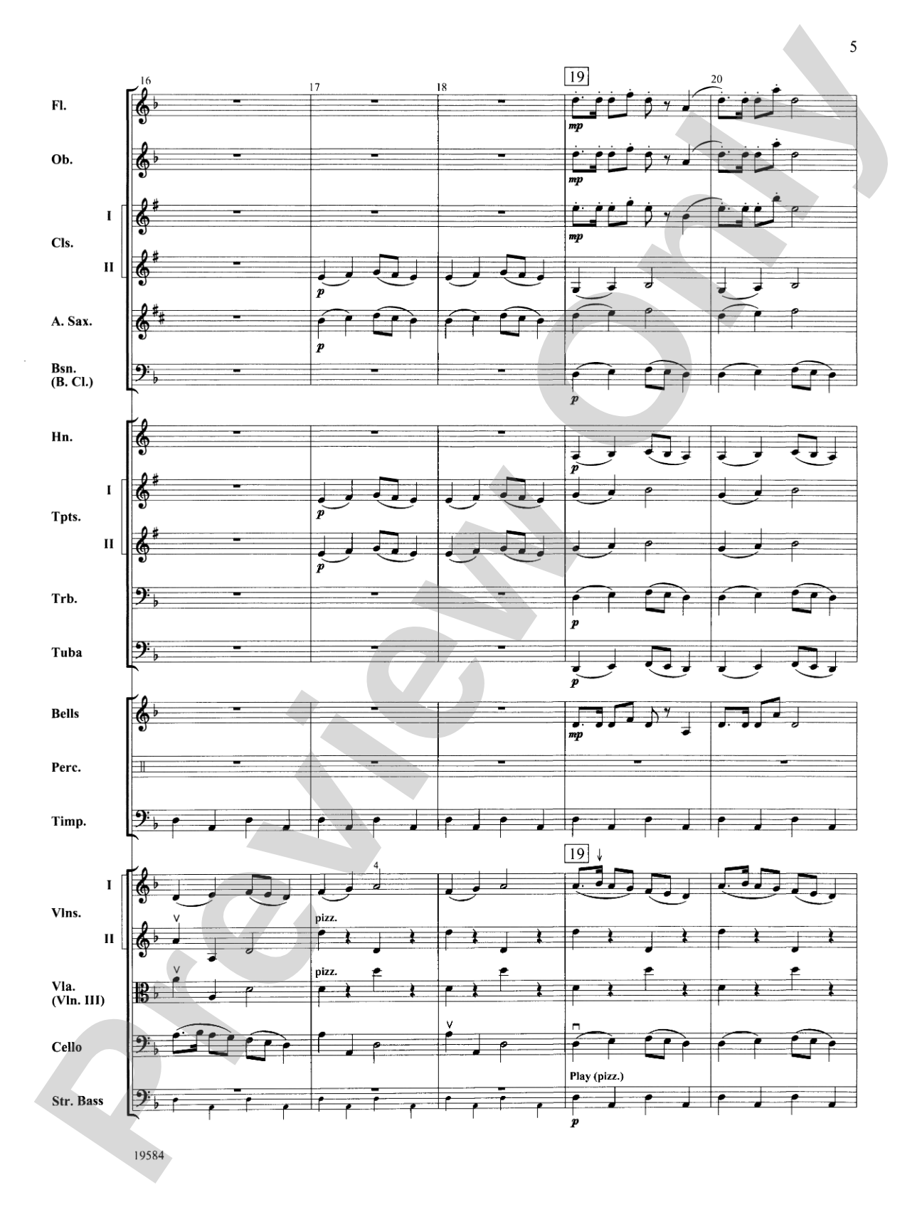 Symphony No. 1, 3rd Movement: Full Orchestra Conductor Score & Parts