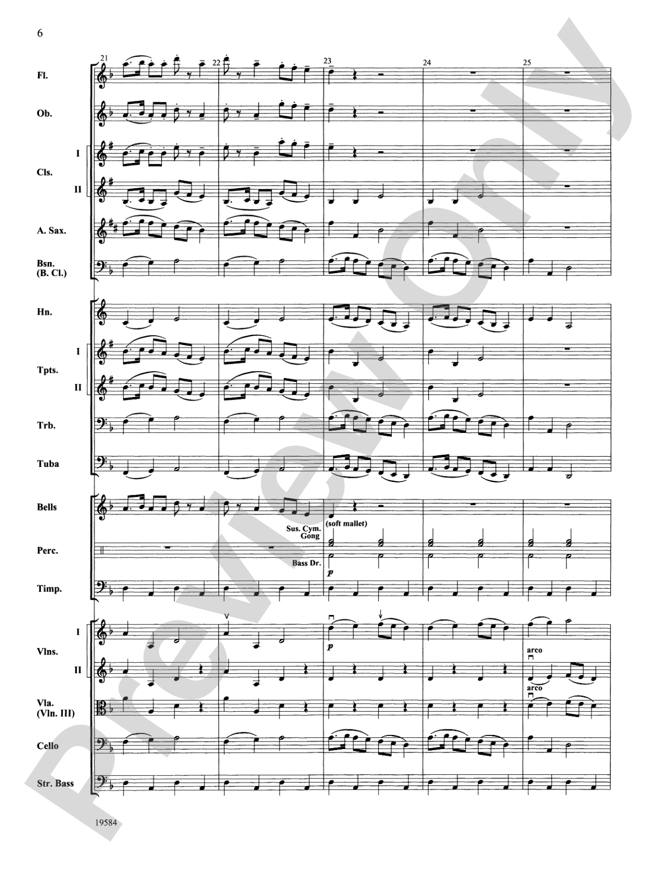 Symphony No. 1, 3rd Movement: Full Orchestra Conductor Score & Parts