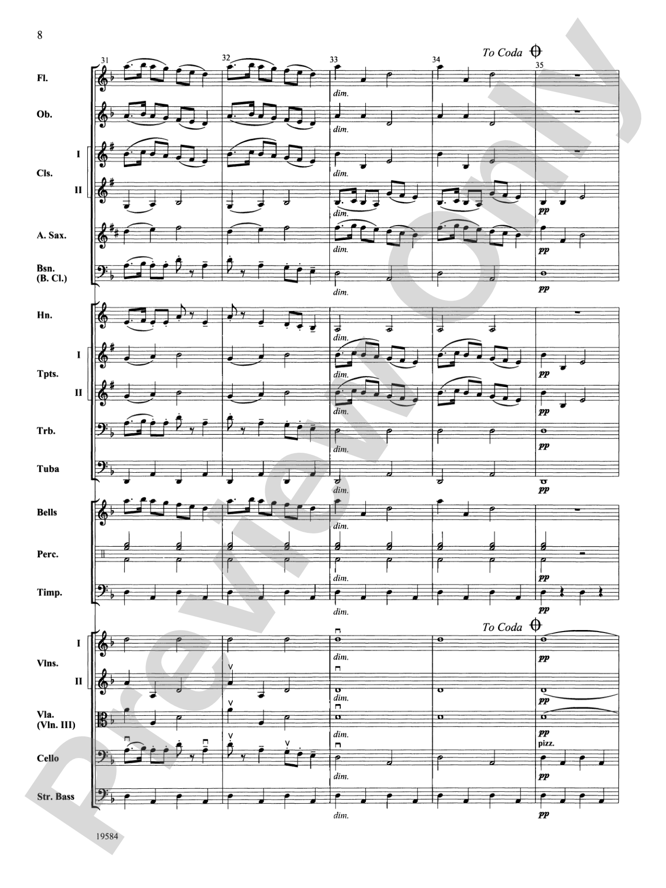 Symphony No. 1, 3rd Movement: Full Orchestra Conductor Score & Parts