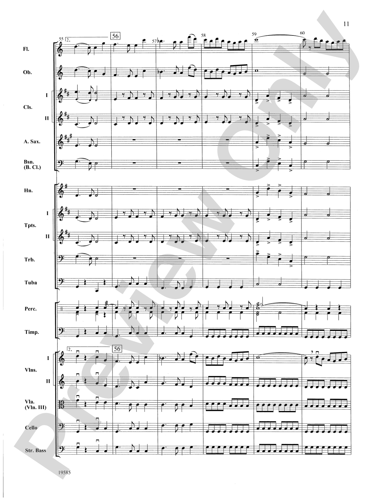 Ode to Joy from Symphony No. 9: Score