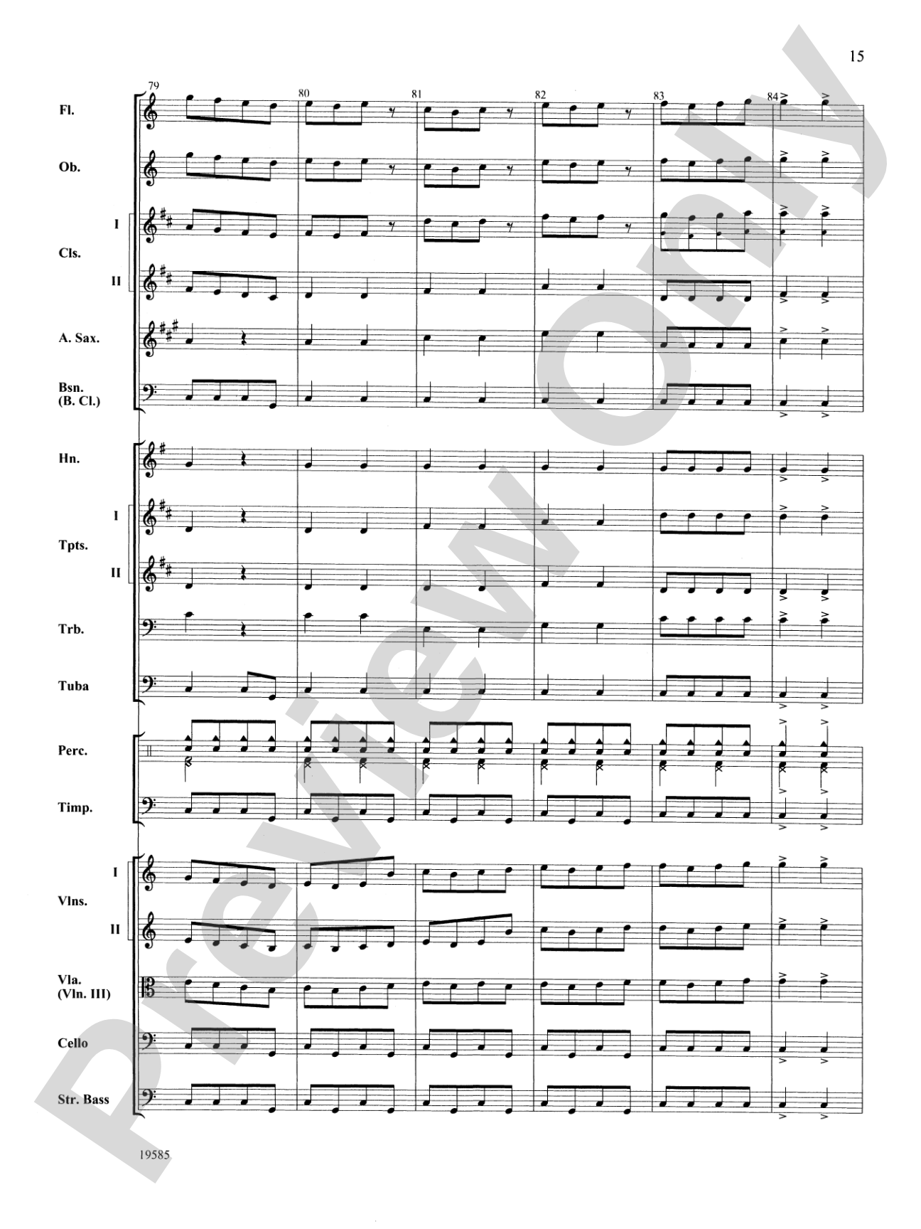 Ode to Joy from Symphony No. 9: Score