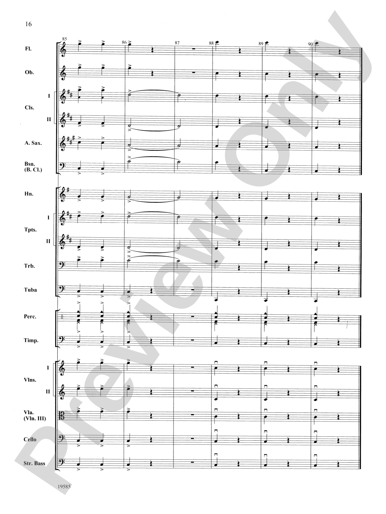 Ode to Joy from Symphony No. 9: Score