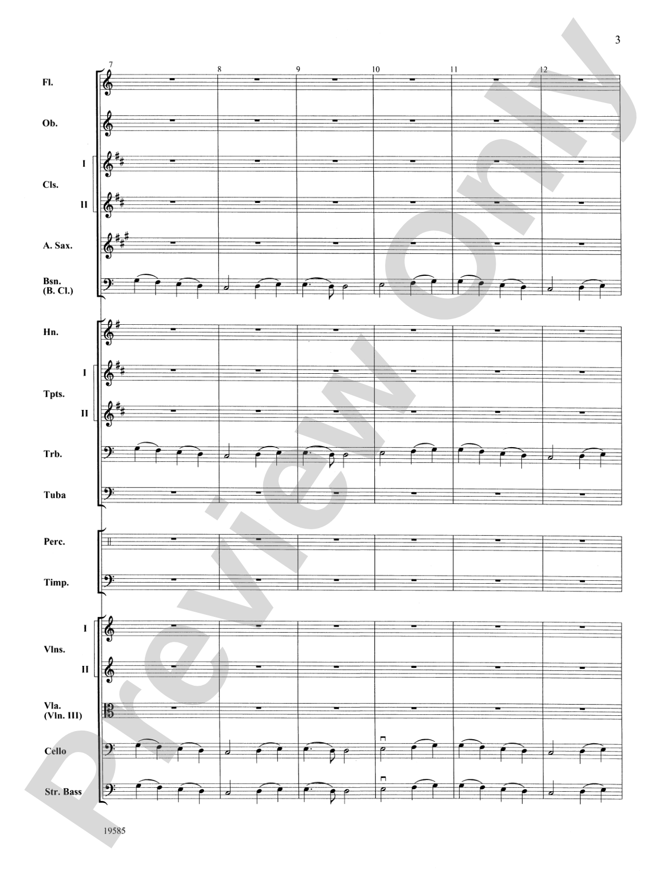 Ode to Joy from Symphony No. 9: Score