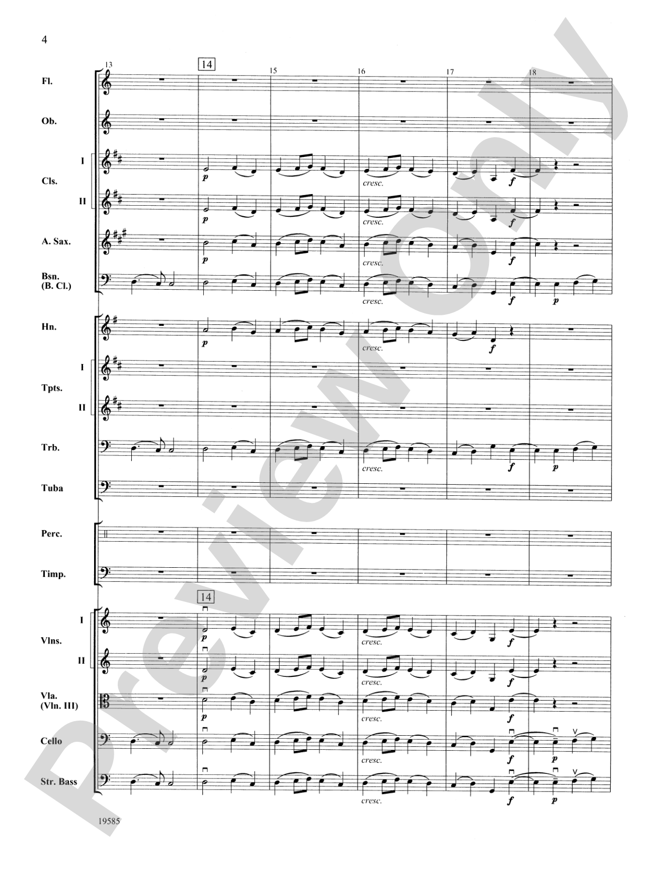 Ode to Joy from Symphony No. 9: Score