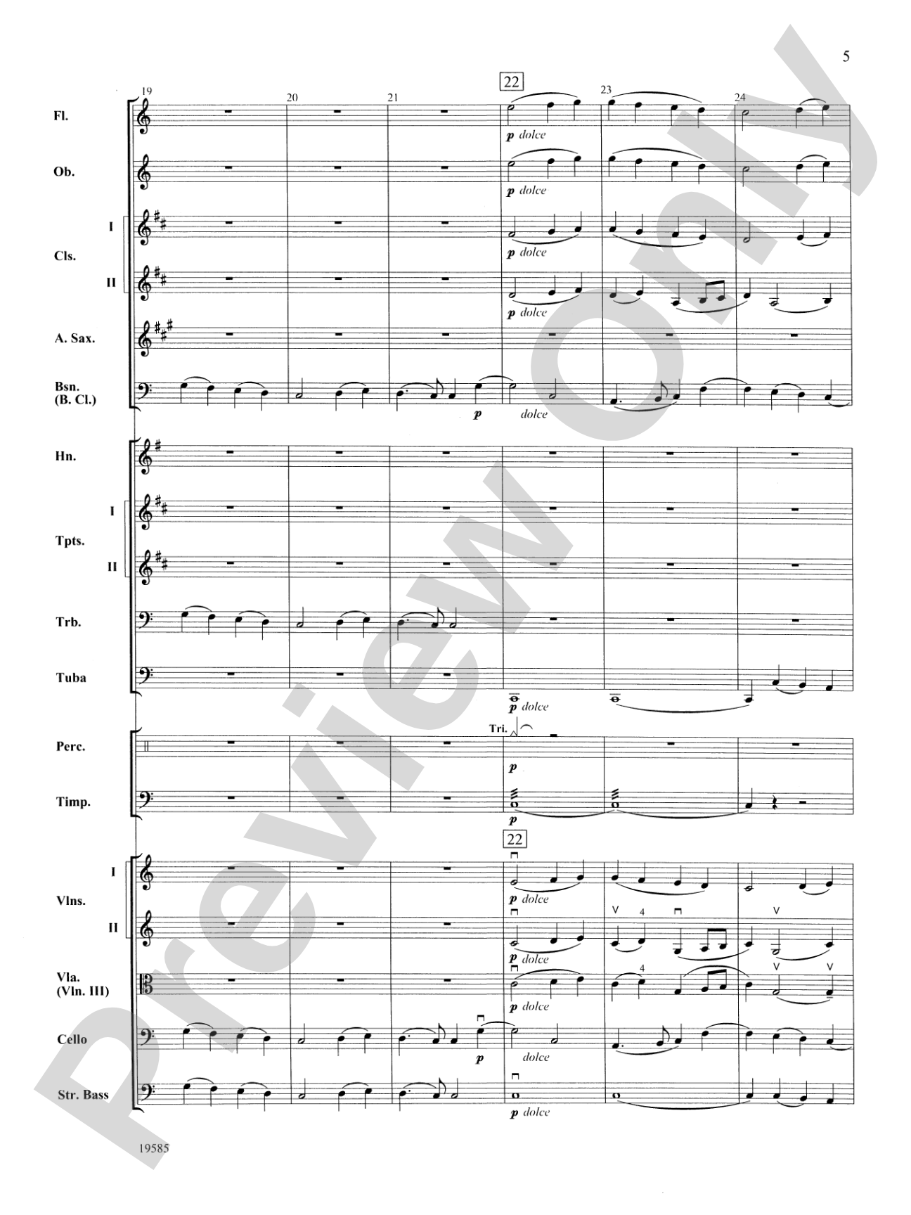 Ode to Joy from Symphony No. 9: Score