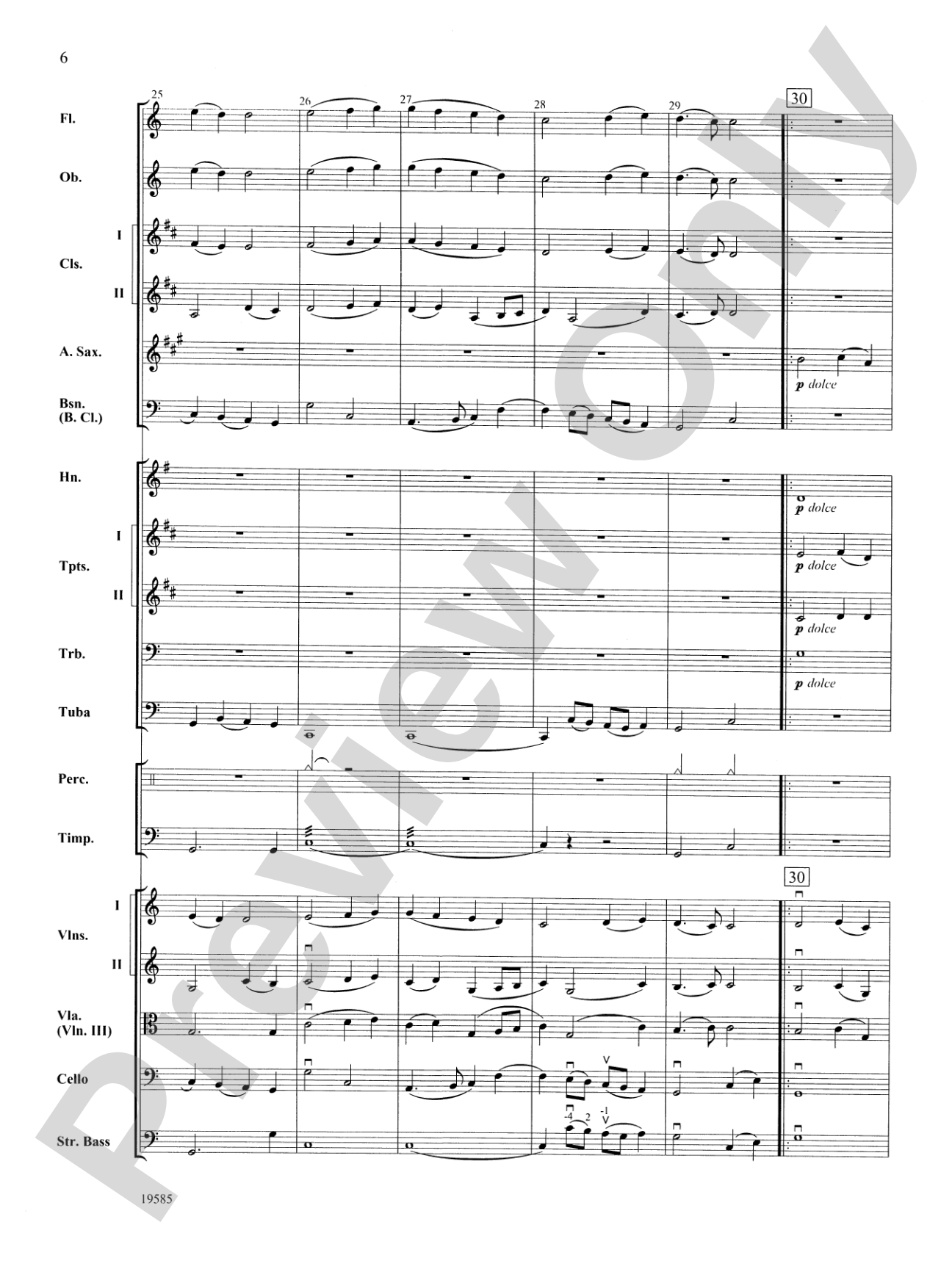 Ode to Joy from Symphony No. 9: Score