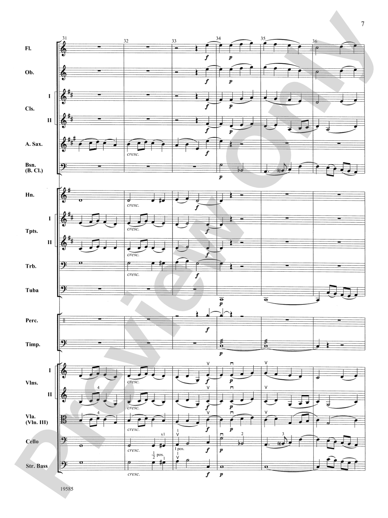 Ode to Joy from Symphony No. 9: Score