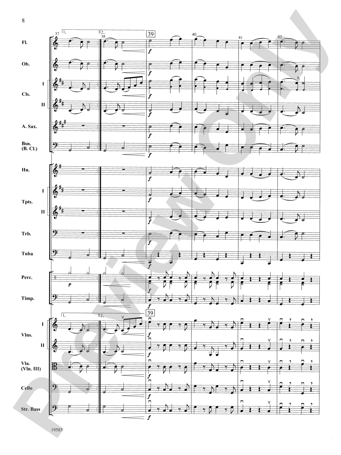 Ode to Joy from Symphony No. 9: Score