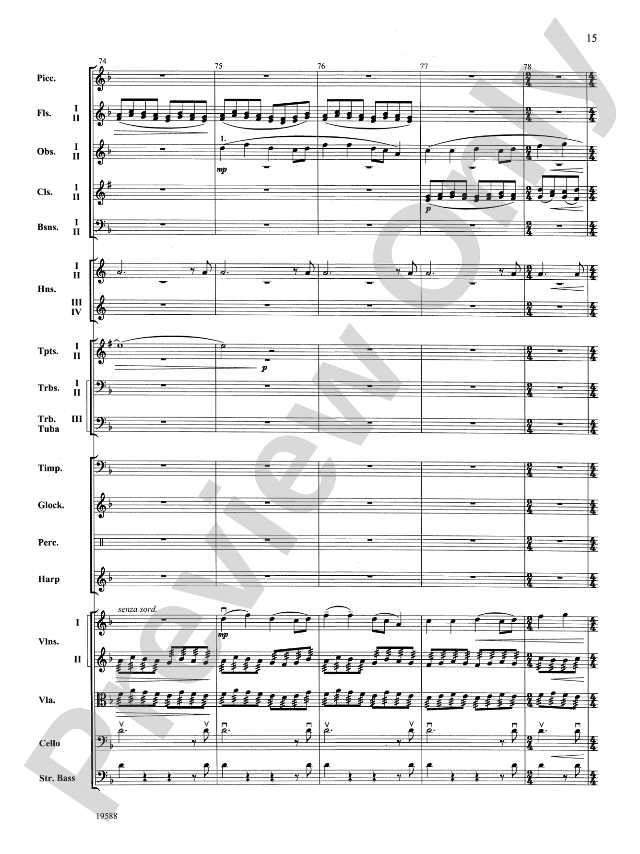 Camp Meeting (Fantasia on Early American Hymns): Full Orchestra Conductor Score & Parts